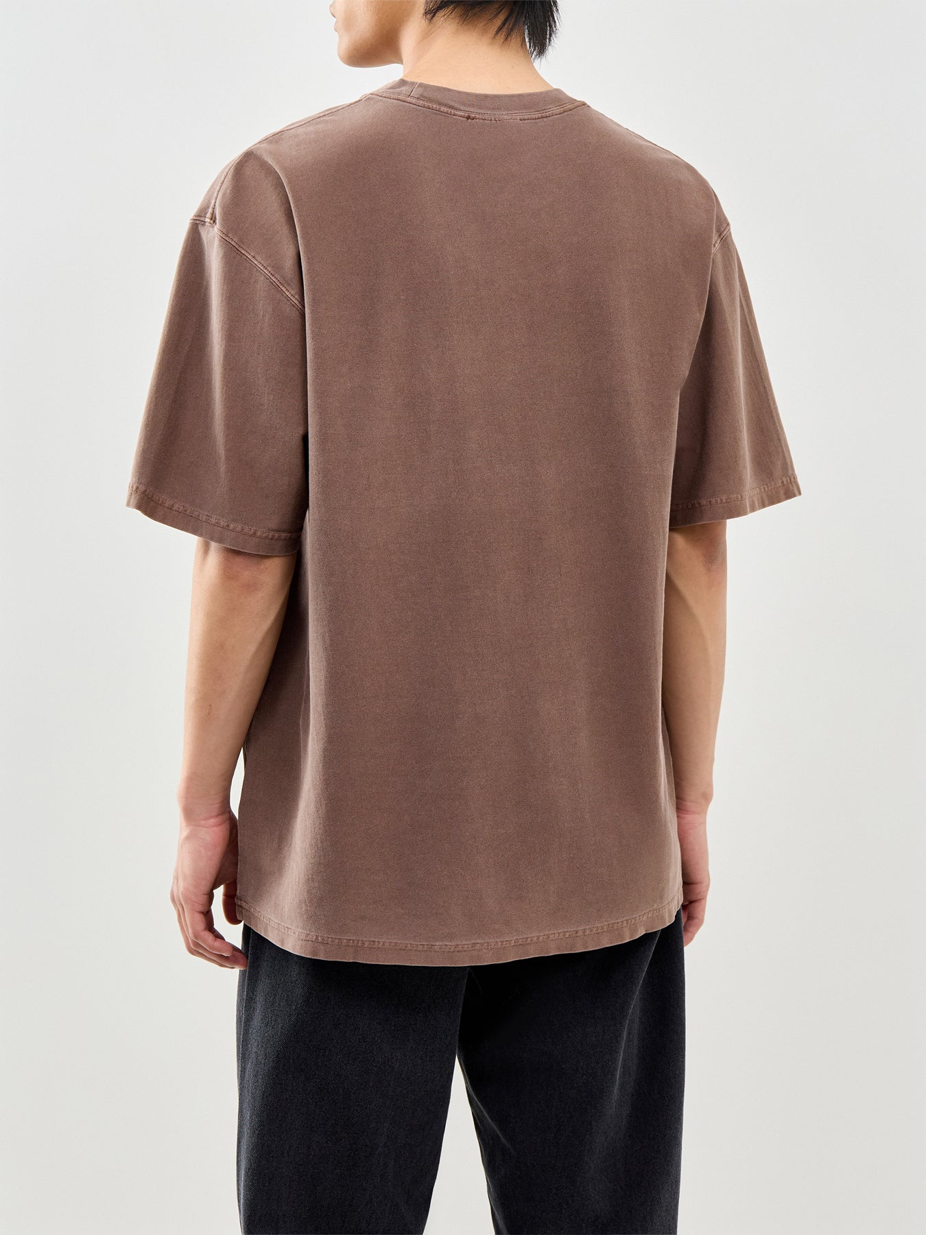 Loose Pocket T-Shirt Brown