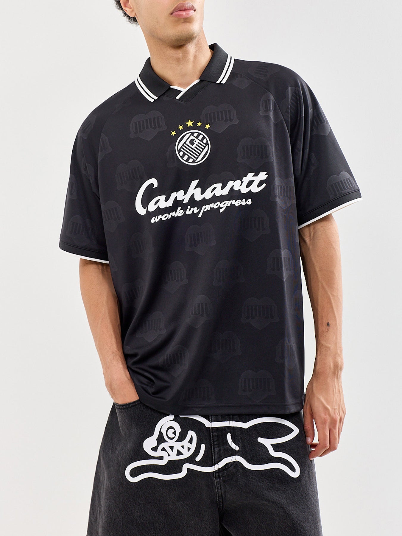 Terrace Football T-Shirt Black