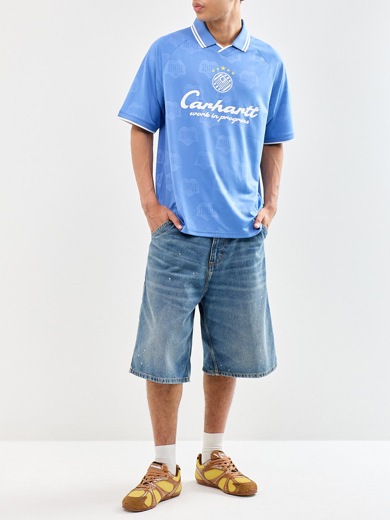 Terrace Football T-Shirt Blue