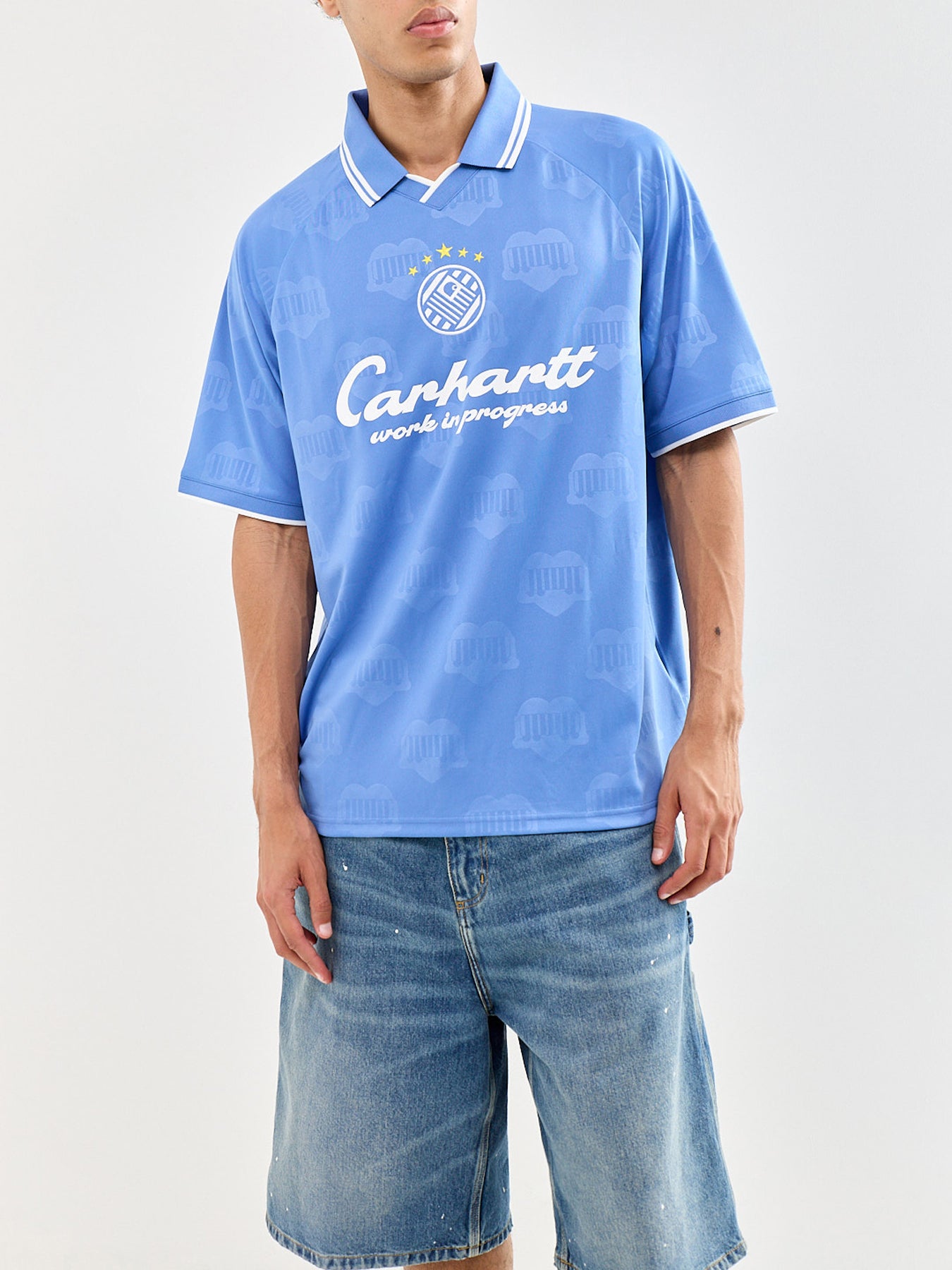 Terrace Football T-Shirt Blue