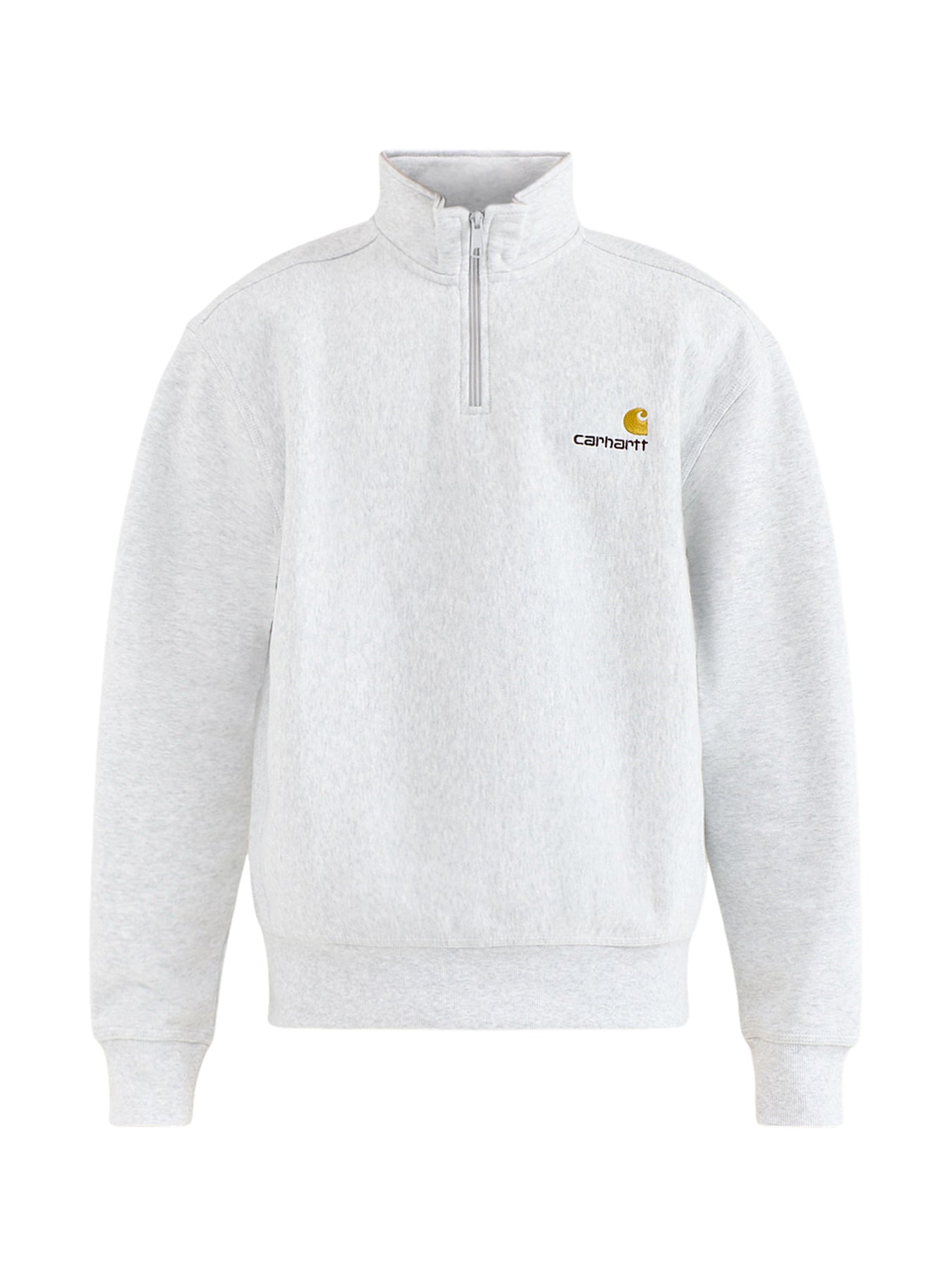 Half Zip American Script Sweatshirt Grey
