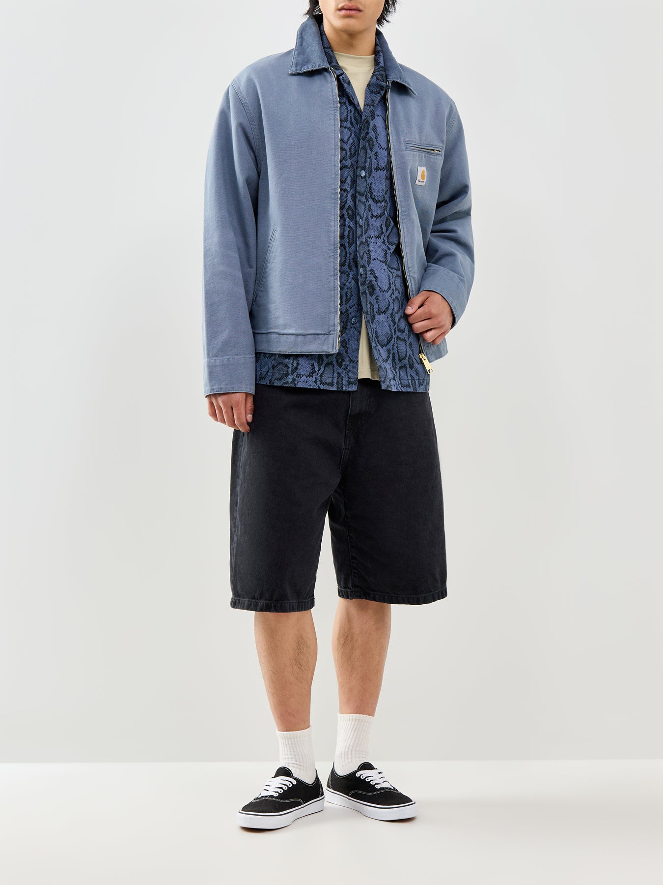 Landon Denim Shorts Black