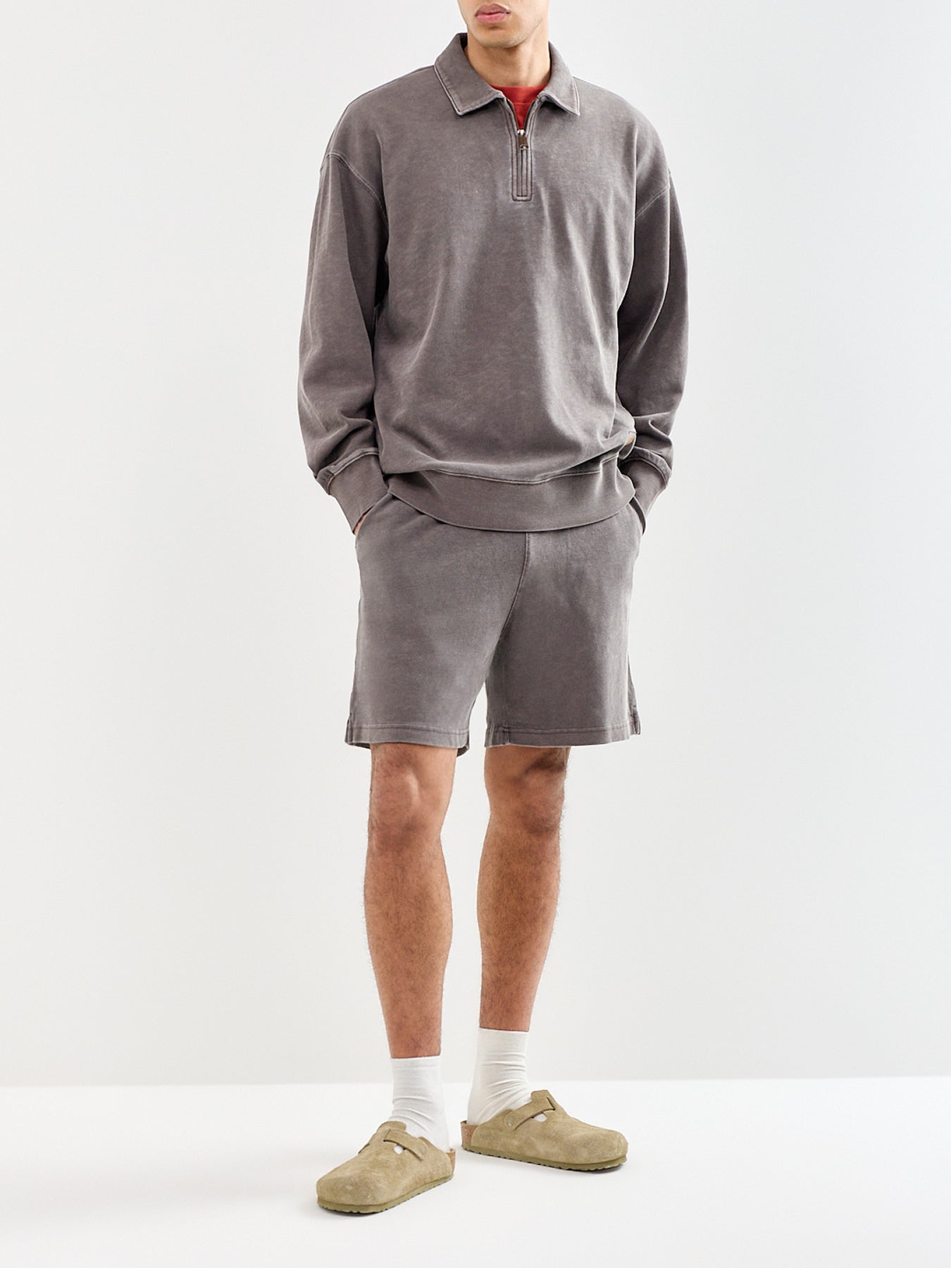 Harper Sweat Shorts Brown