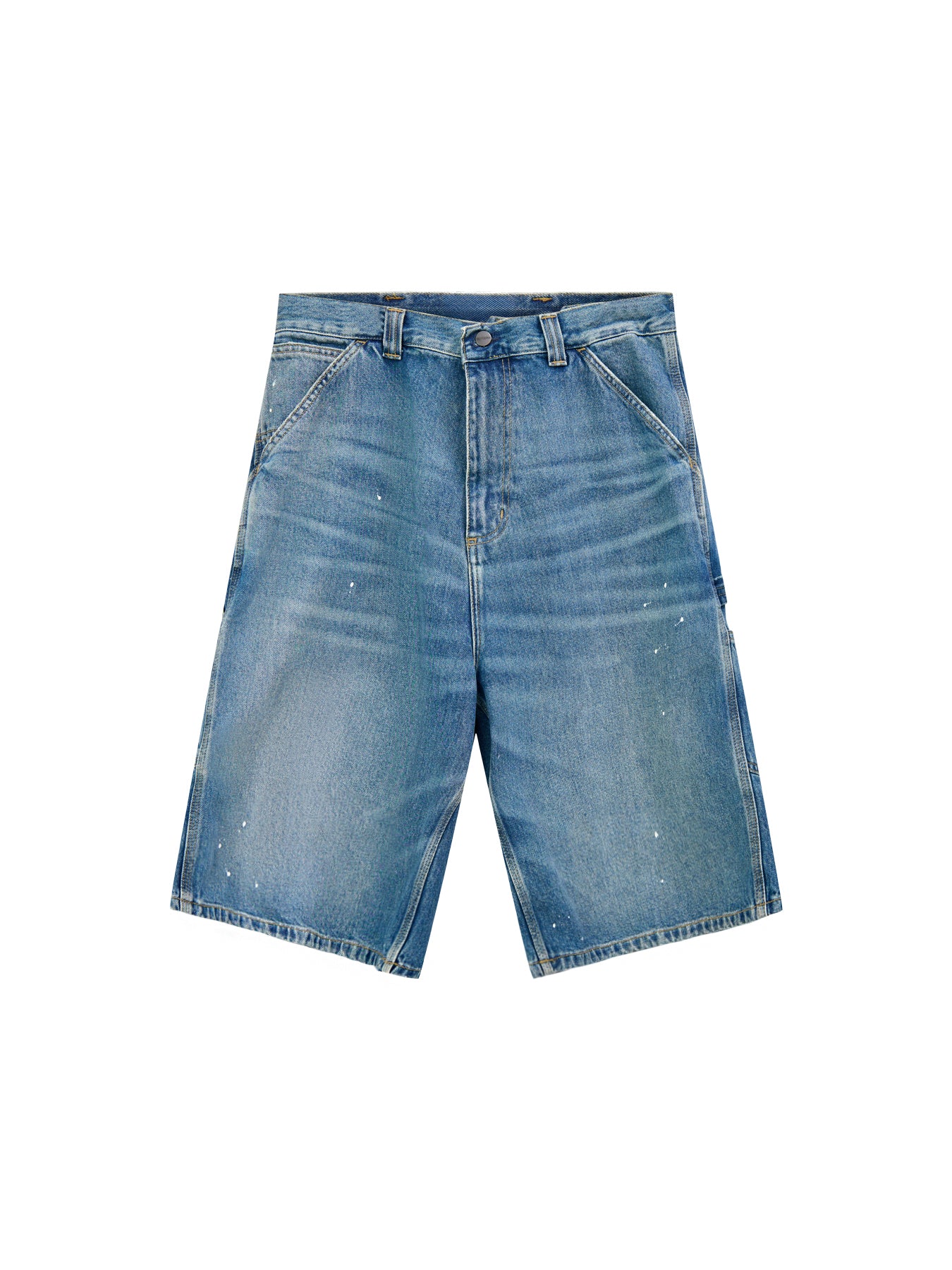 OG Single Knee Denim Shorts Blue