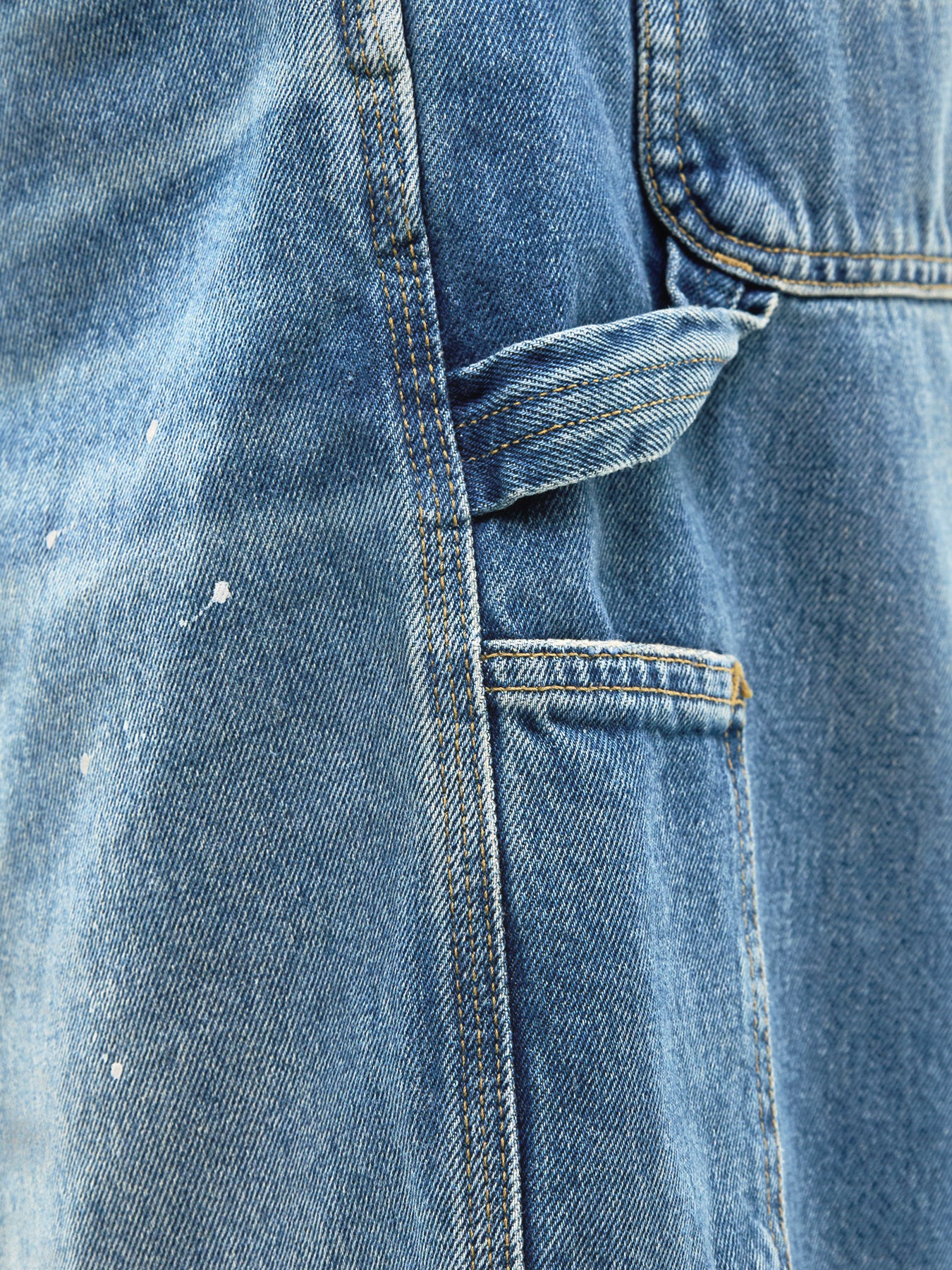 OG Single Knee Denim Shorts Blue