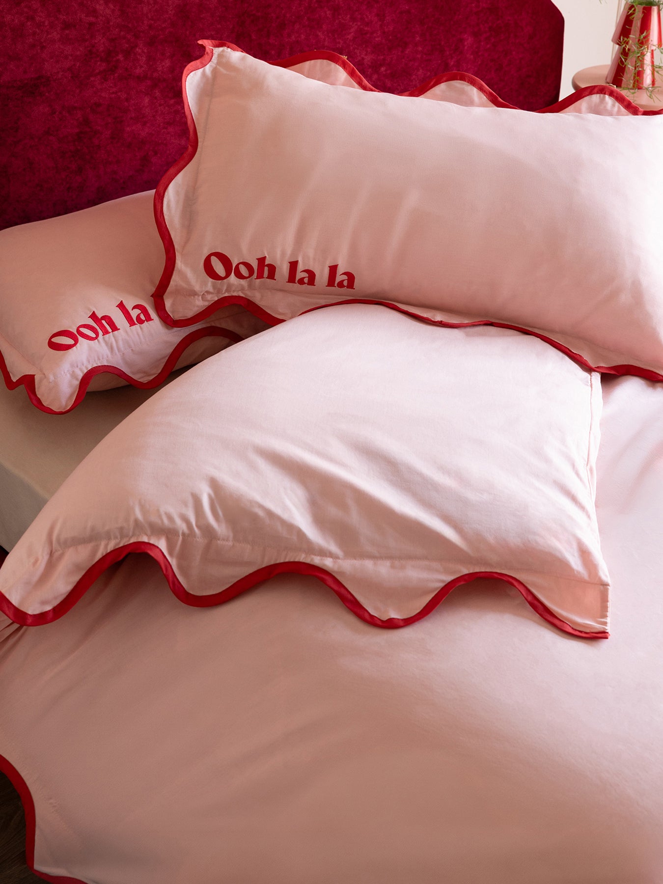 Ooh La La Super King Duvet Set Pink