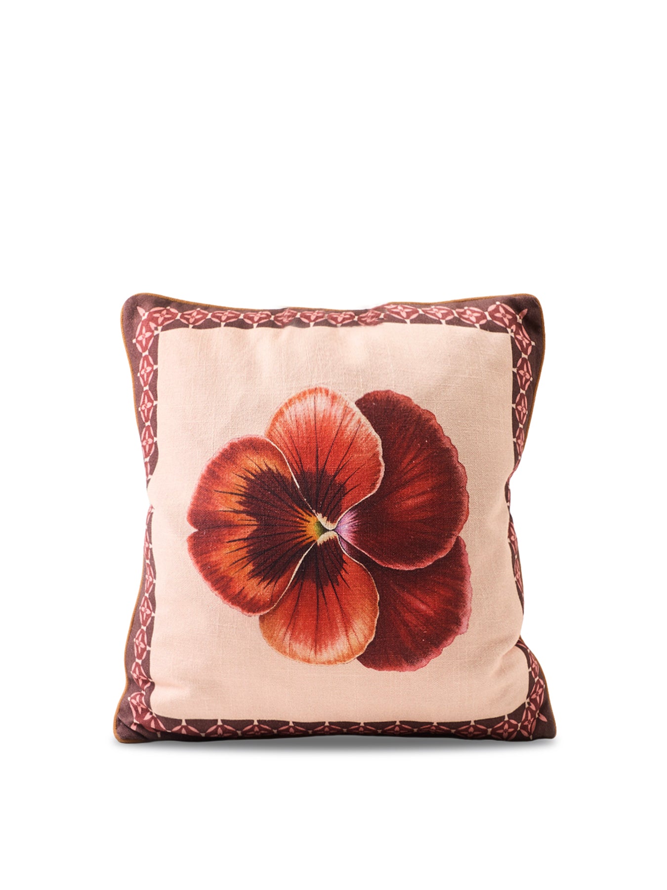 Pansy Muse Feather Cushion 45 x 45cm Pink