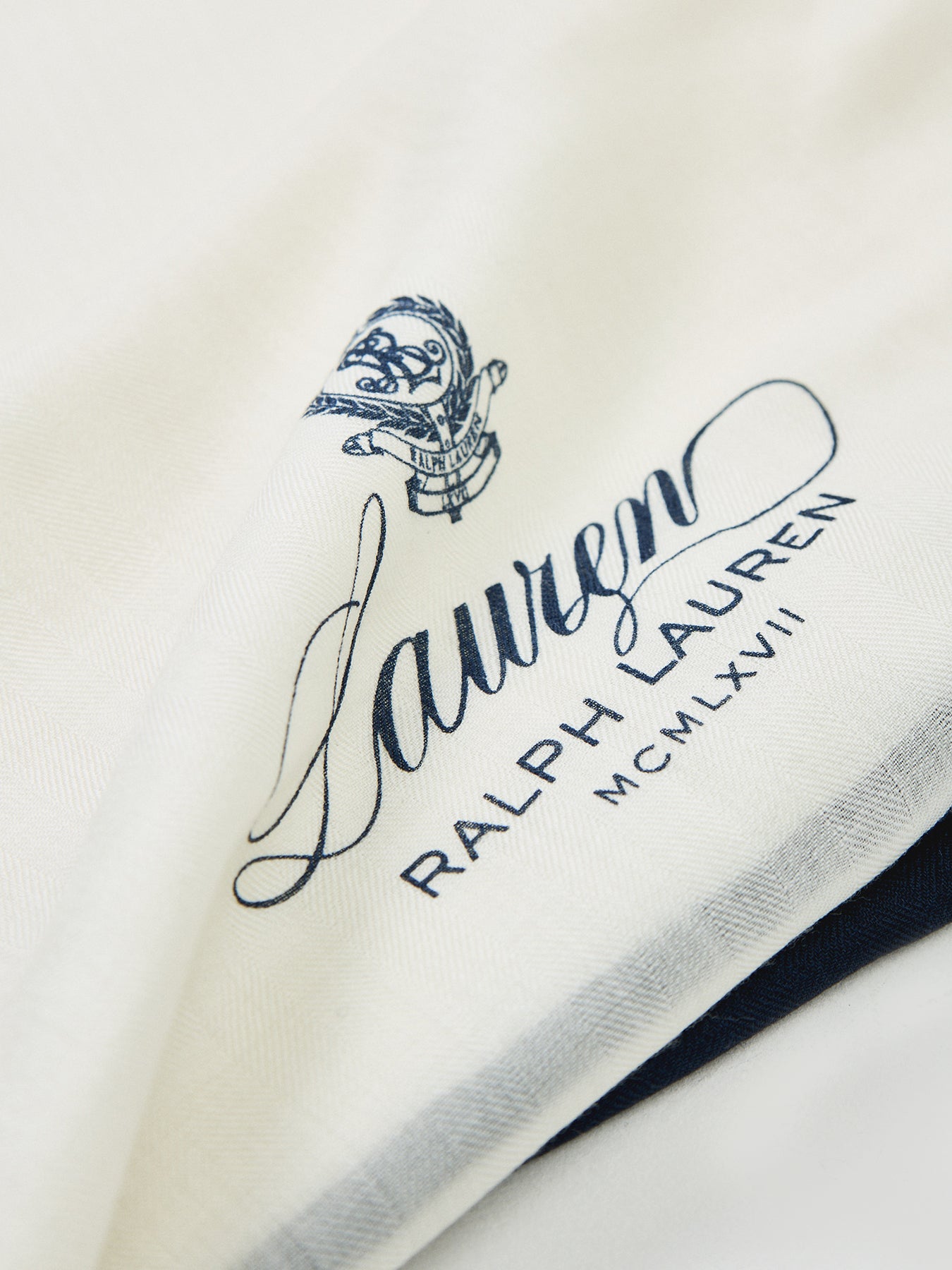 Wool Silk Scarf Cream