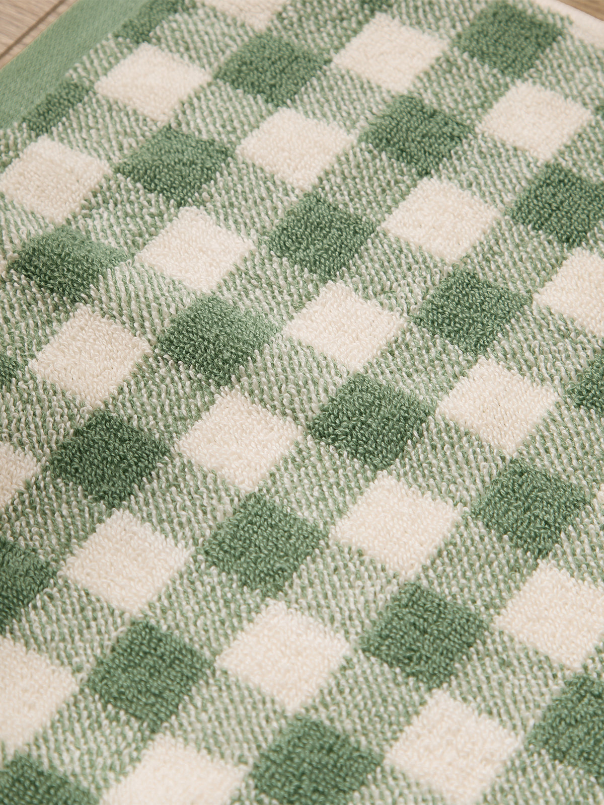 Cotton Barton Check Bath Mat 50 x 70cm