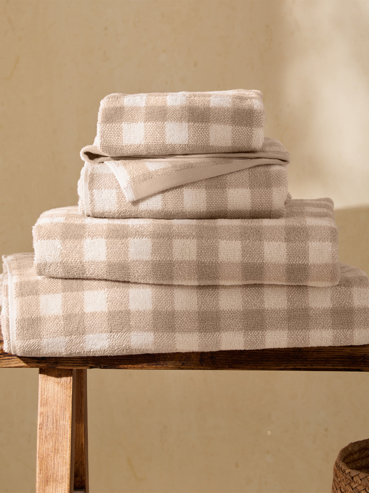Cotton Barton Check Towel