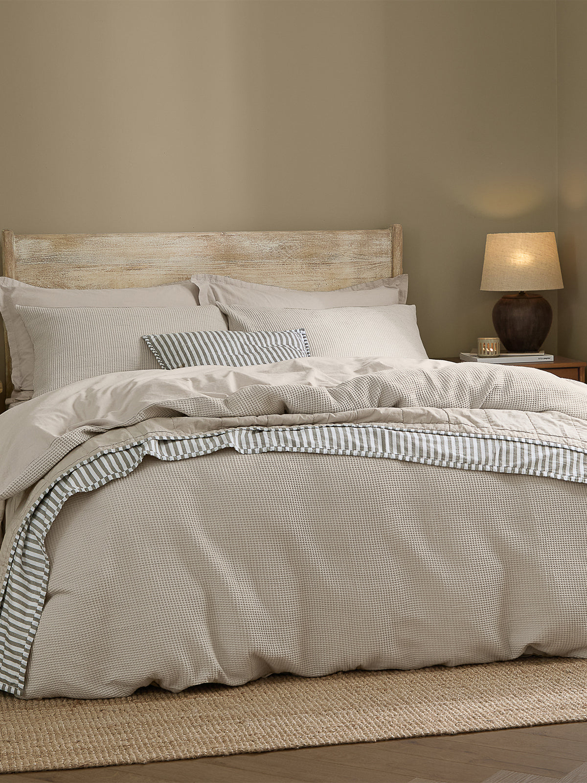 Cotton Hebden Relaxed Waffle Duvet Set