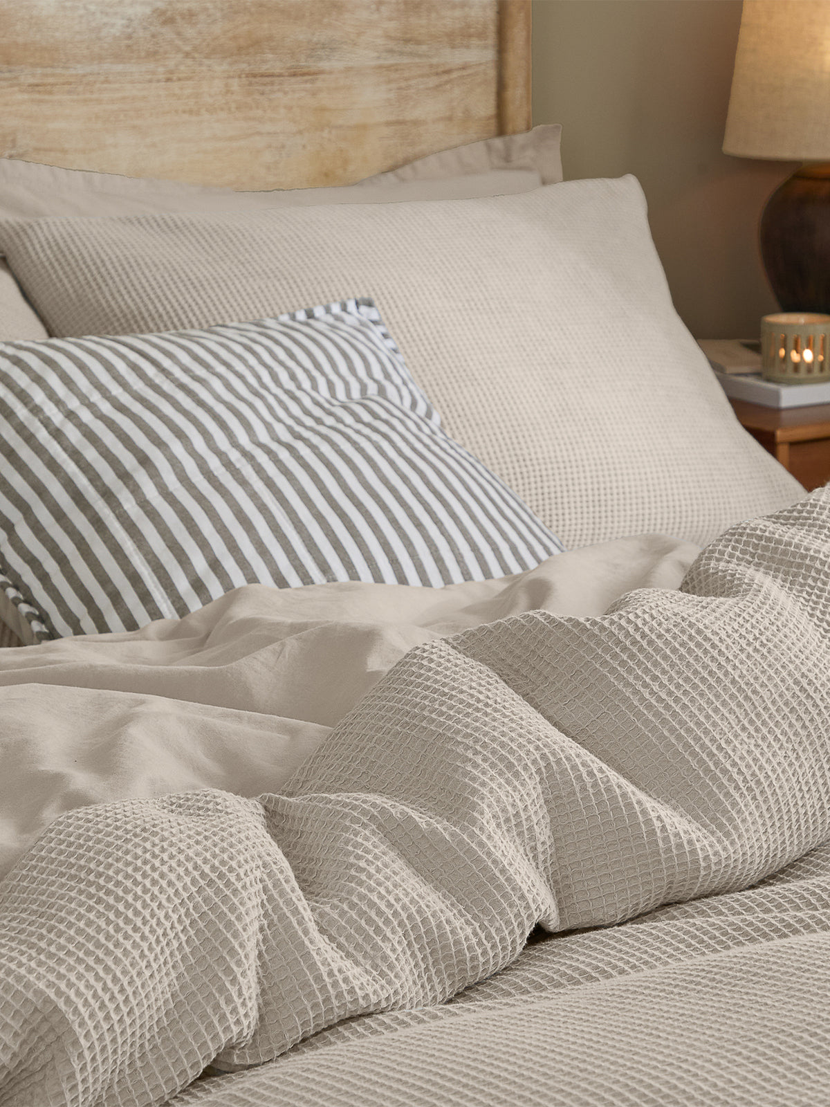 Cotton Hebden Relaxed Waffle Duvet Set