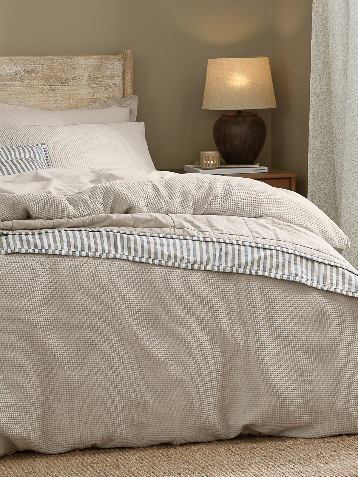 Cotton Hebden Relaxed Waffle Duvet Set