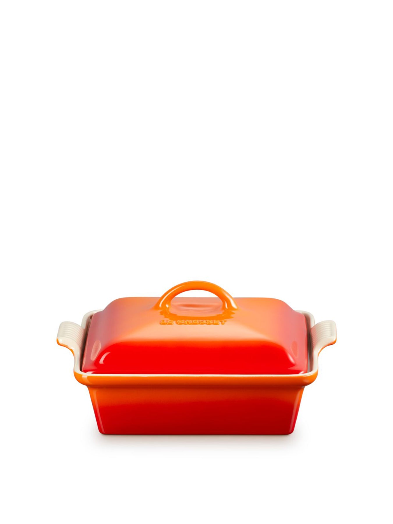 23cm Heritage Square Dish Orange