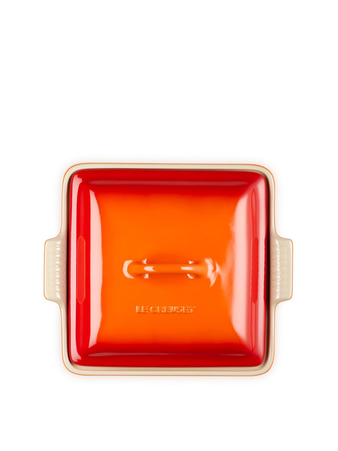 23cm Heritage Square Dish Orange