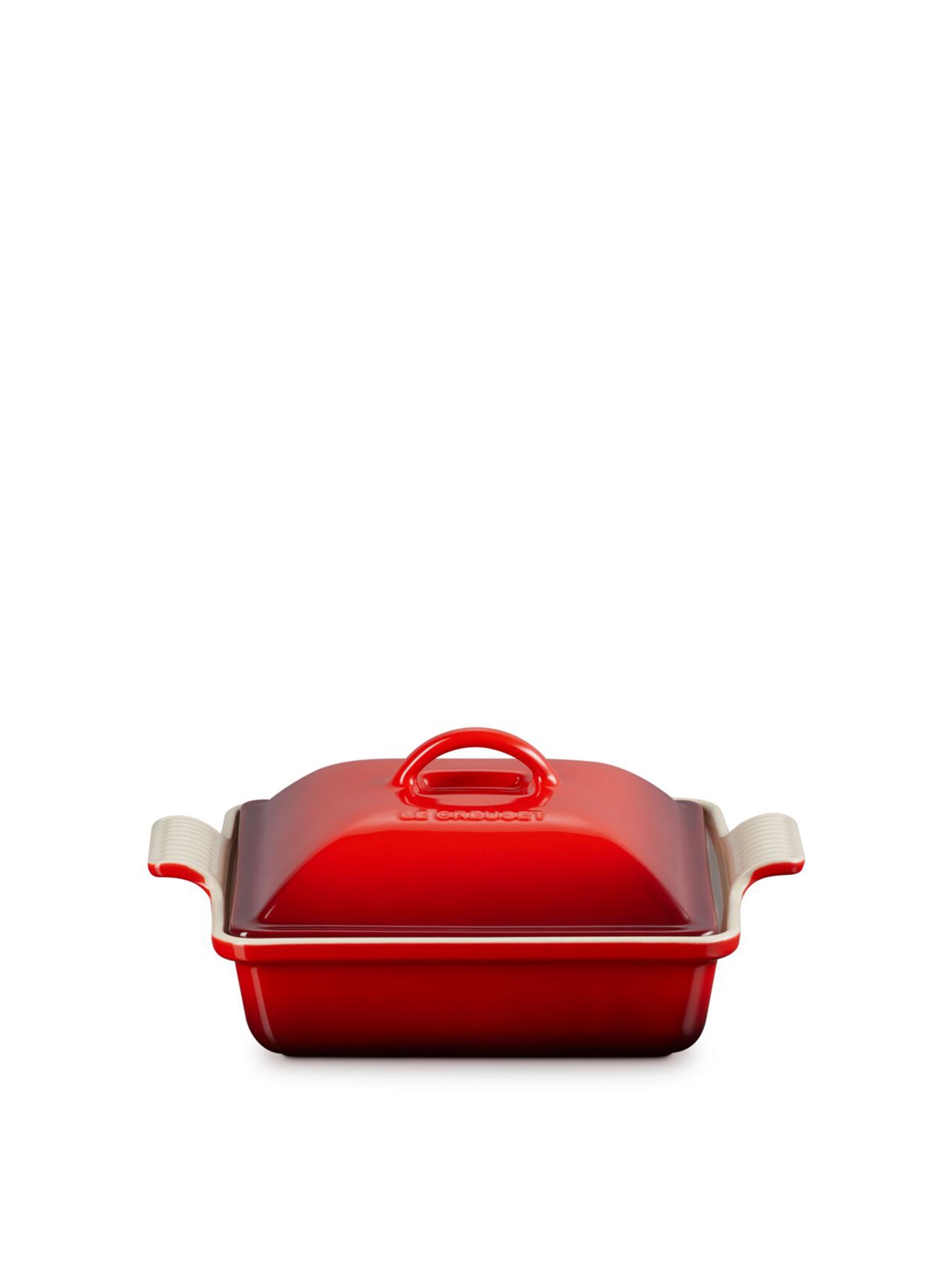 23cm Heritage Square Dish Red