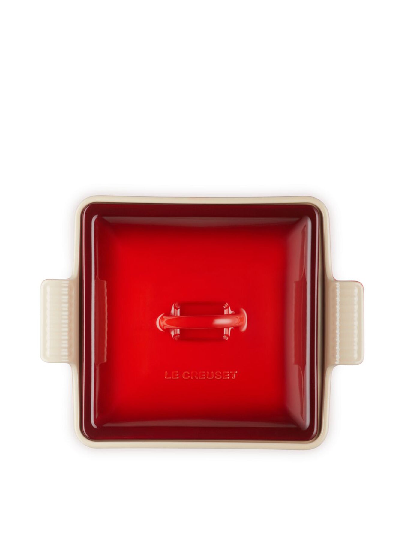23cm Heritage Square Dish Red