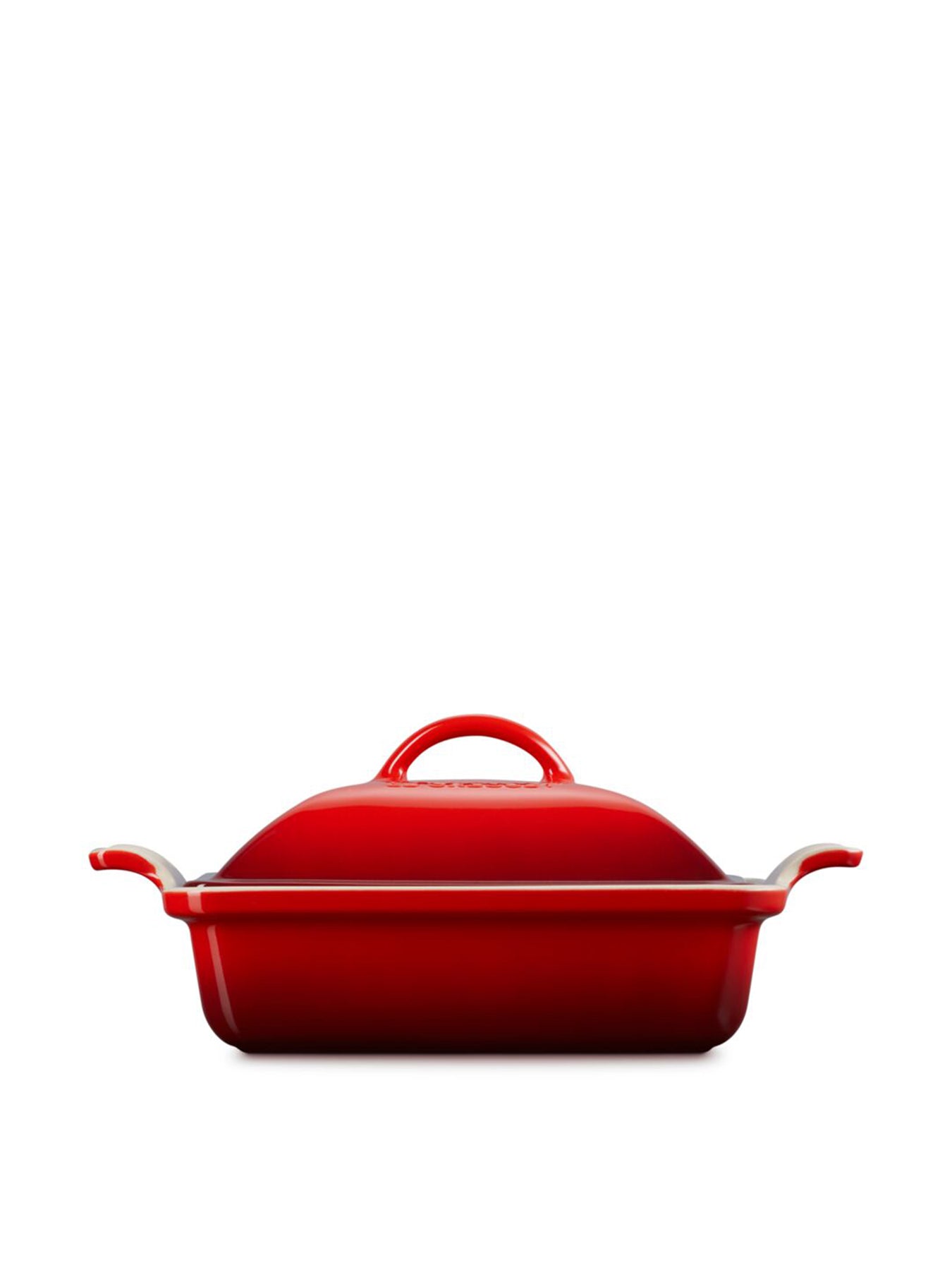 23cm Heritage Square Dish Red