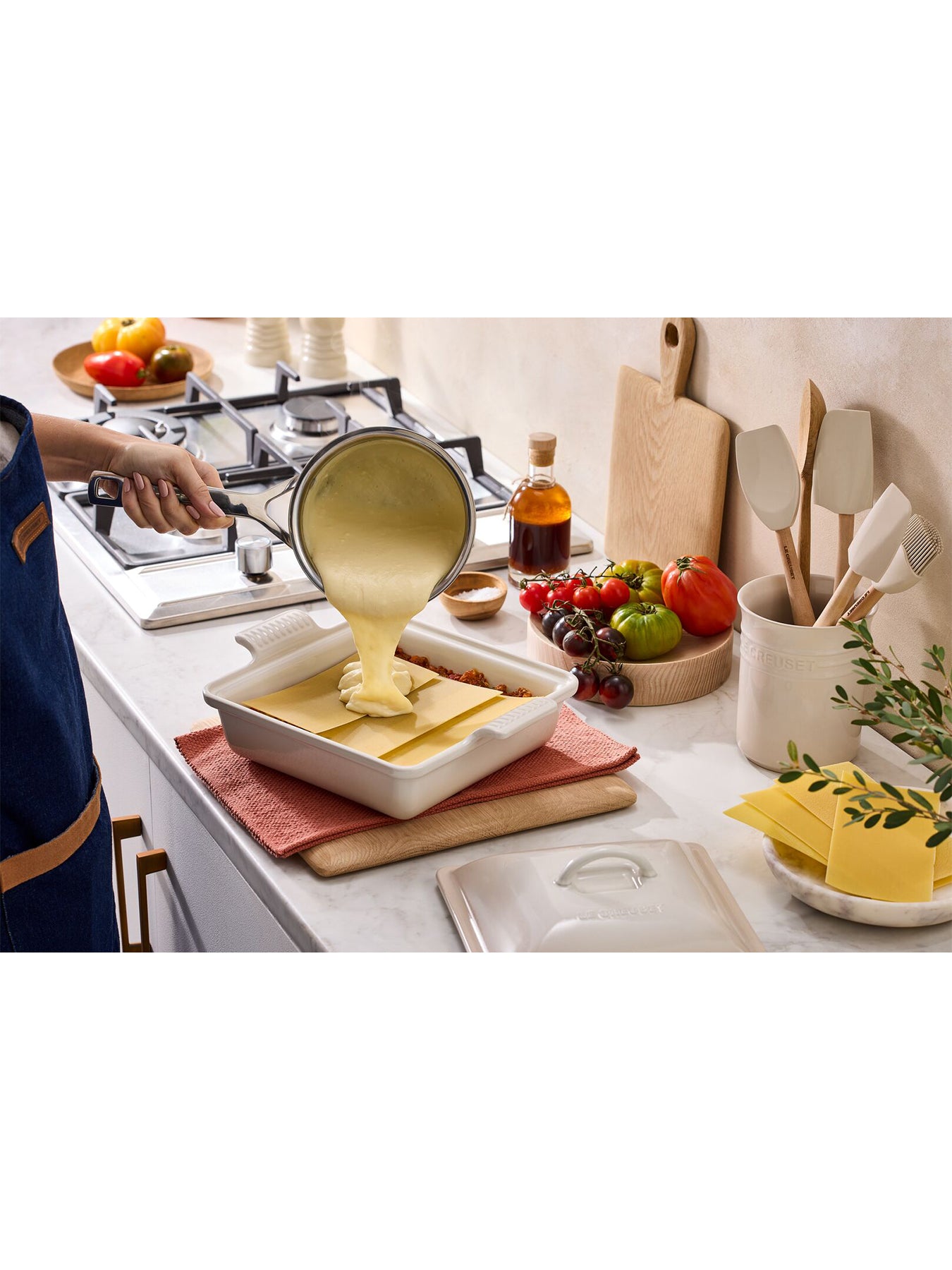 23cm Heritage Square Dish White