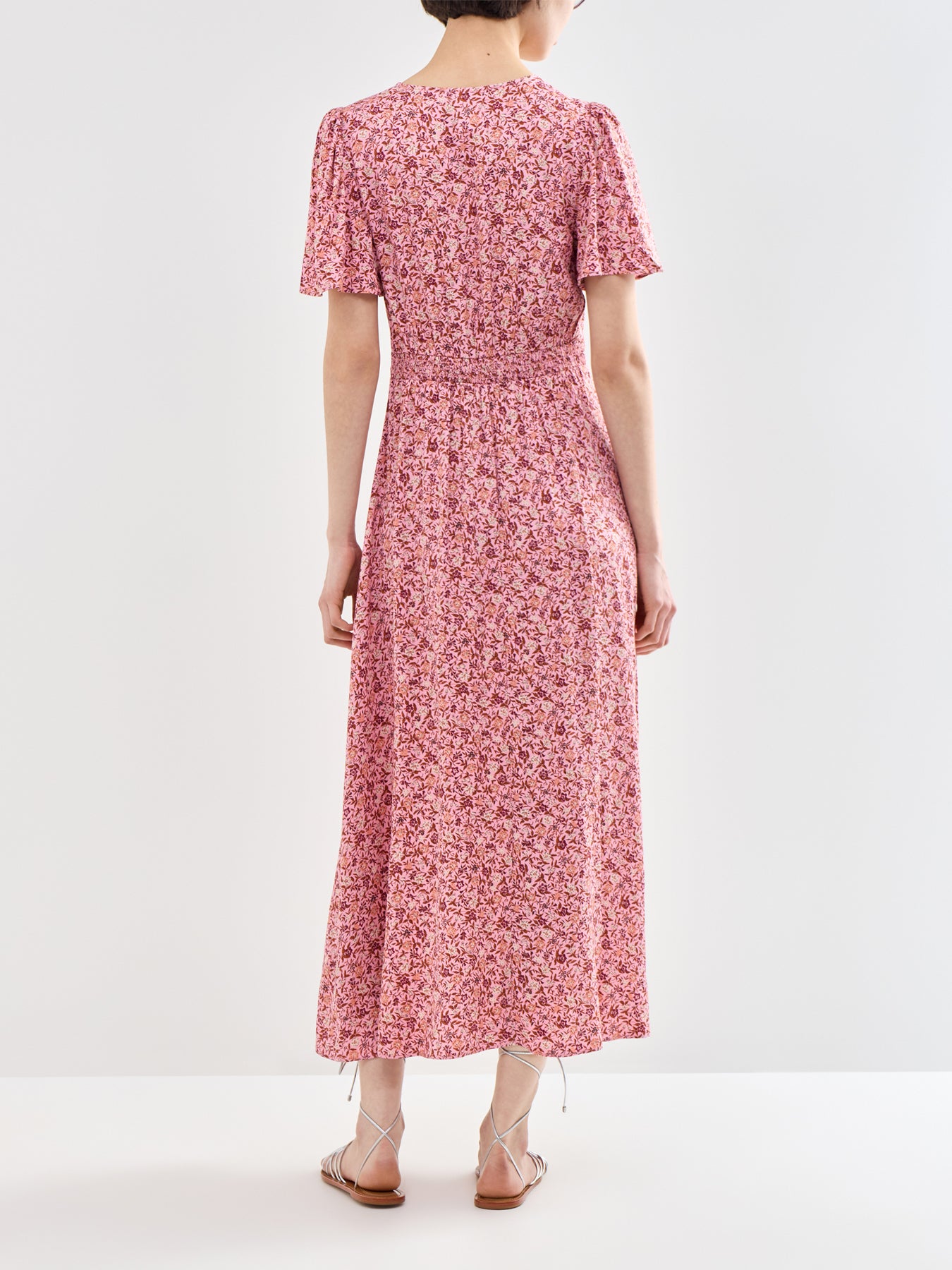 Atlas Midi Dress Pink
