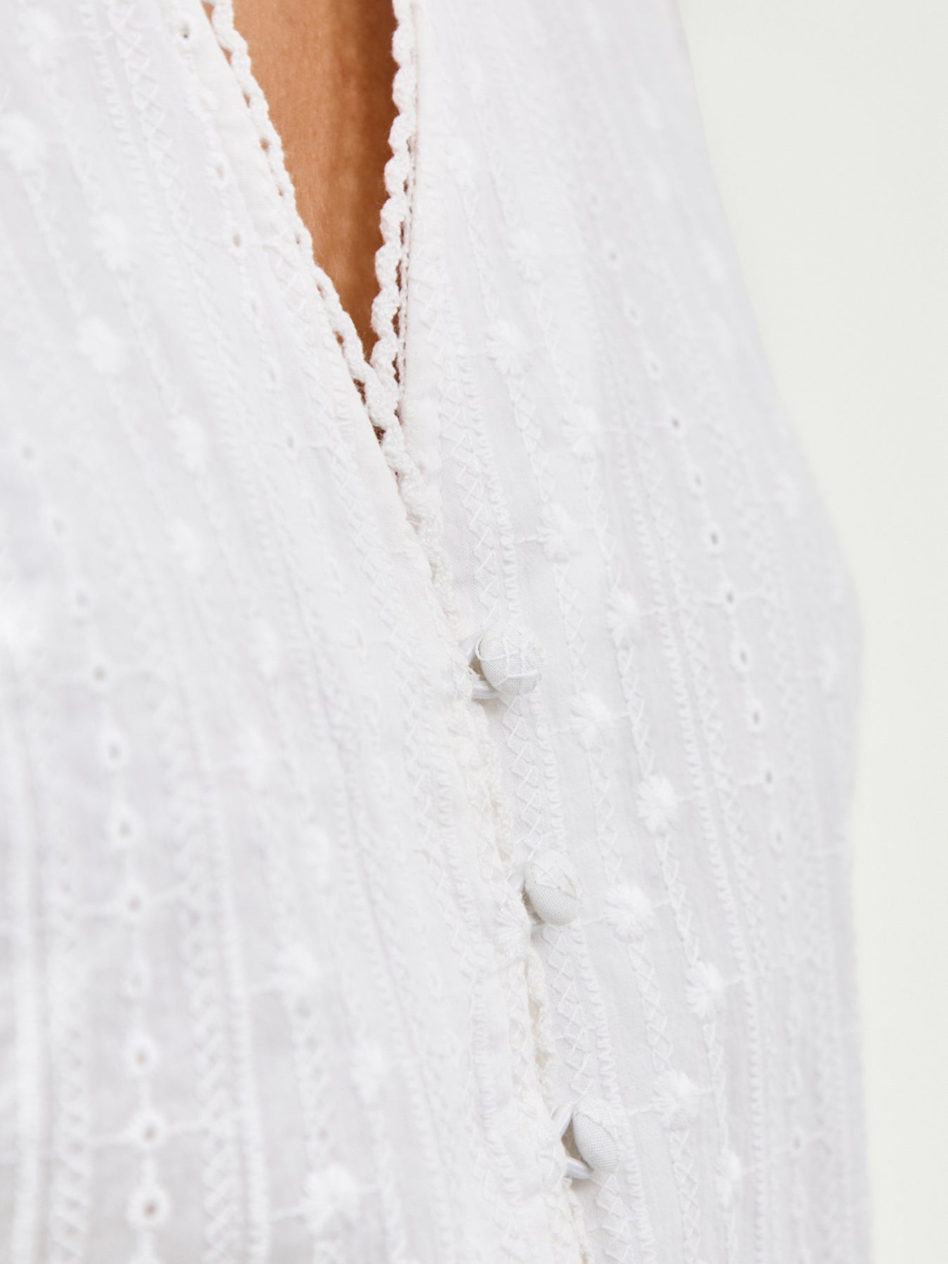 Eliza Waistcoat Top White