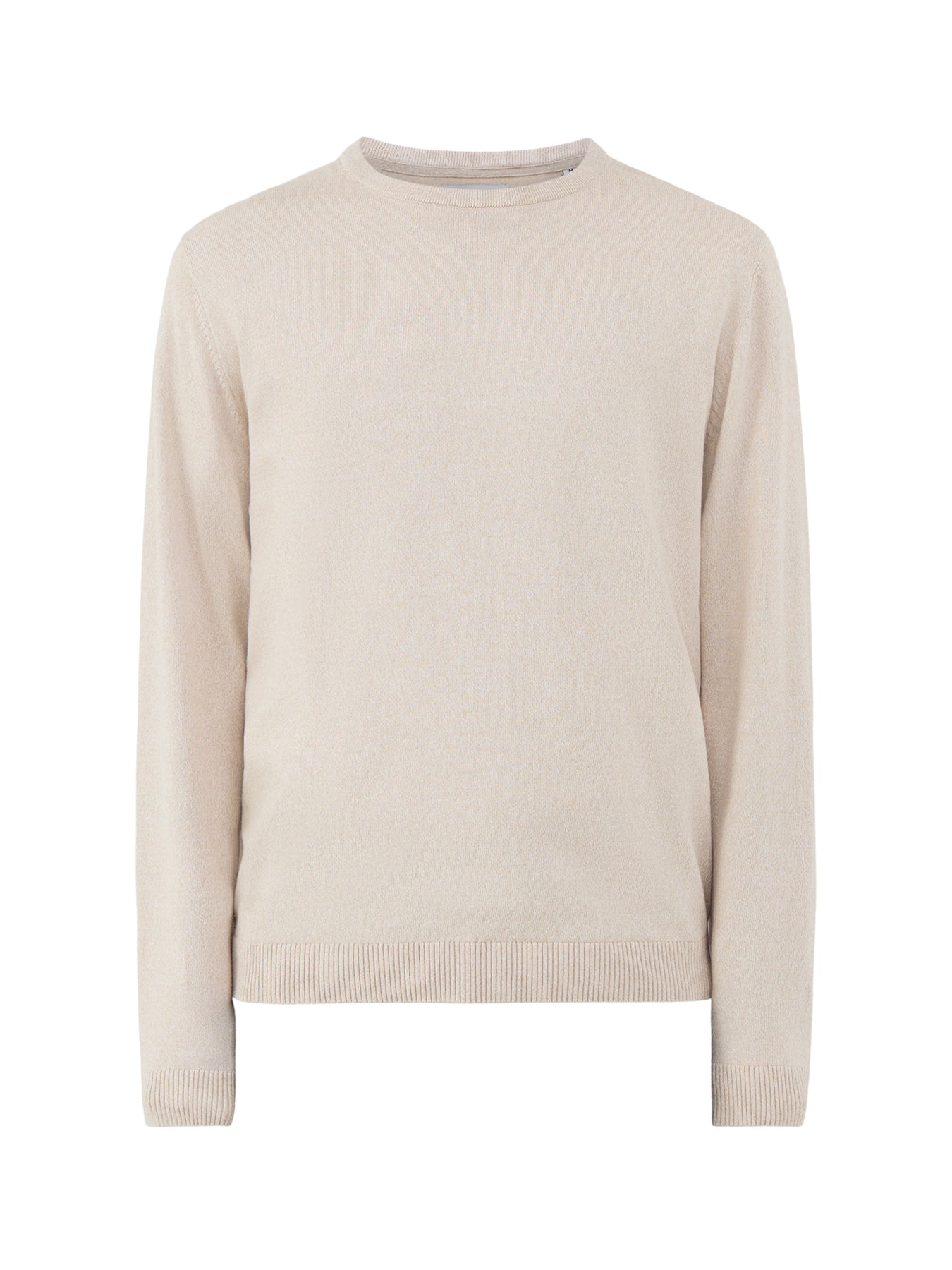 Organic Cotton Knitted Crew Neck Jumper - Moonbeam Twisted
