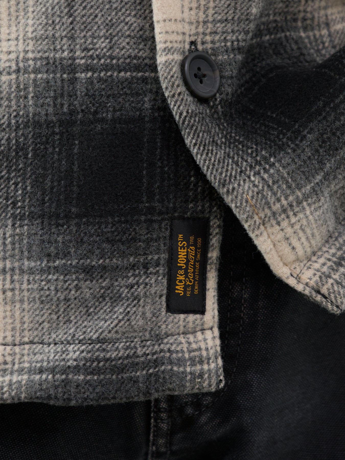 Ollie Check Overshirt - Asphalt