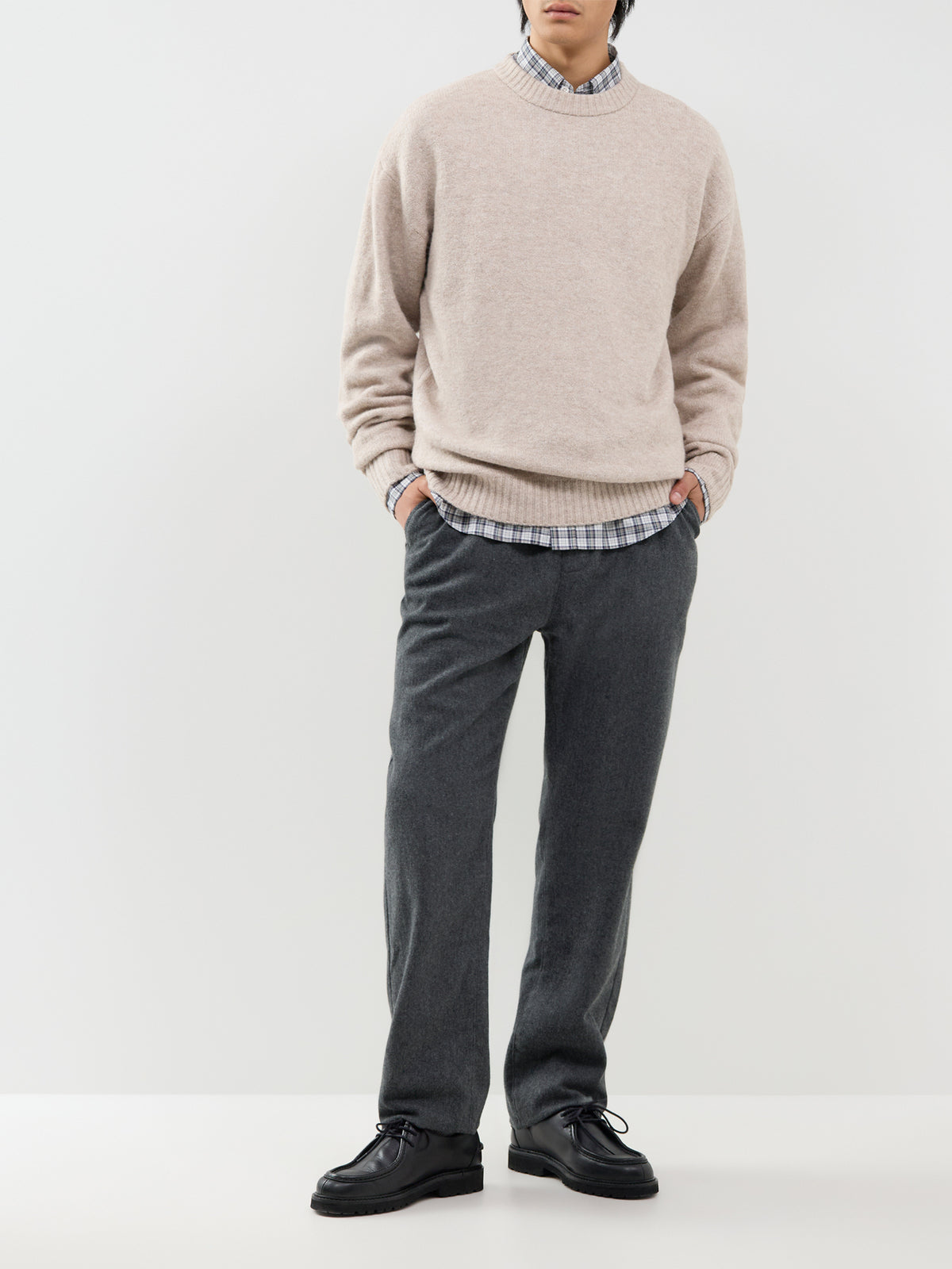 Ollie Knitted Crew Neck Jumper - Atmosphere