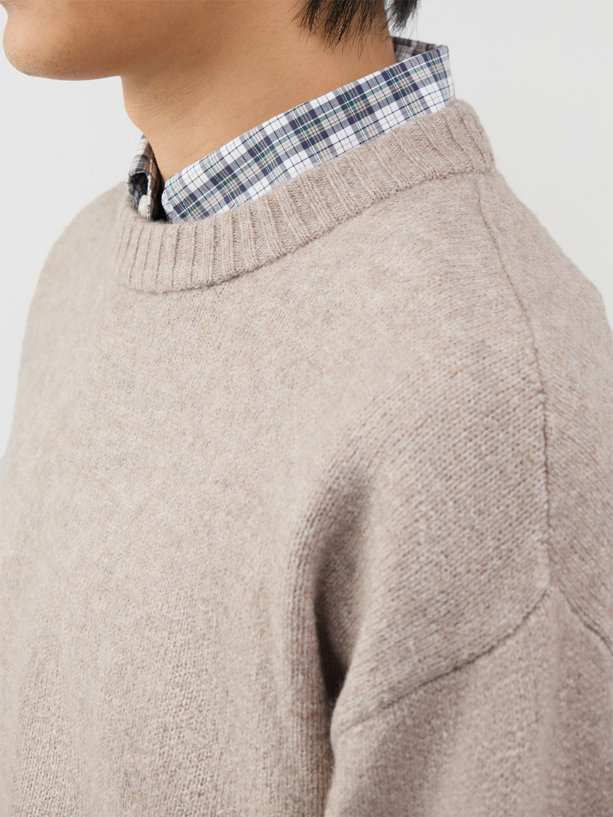Ollie Knitted Crew Neck Jumper - Atmosphere