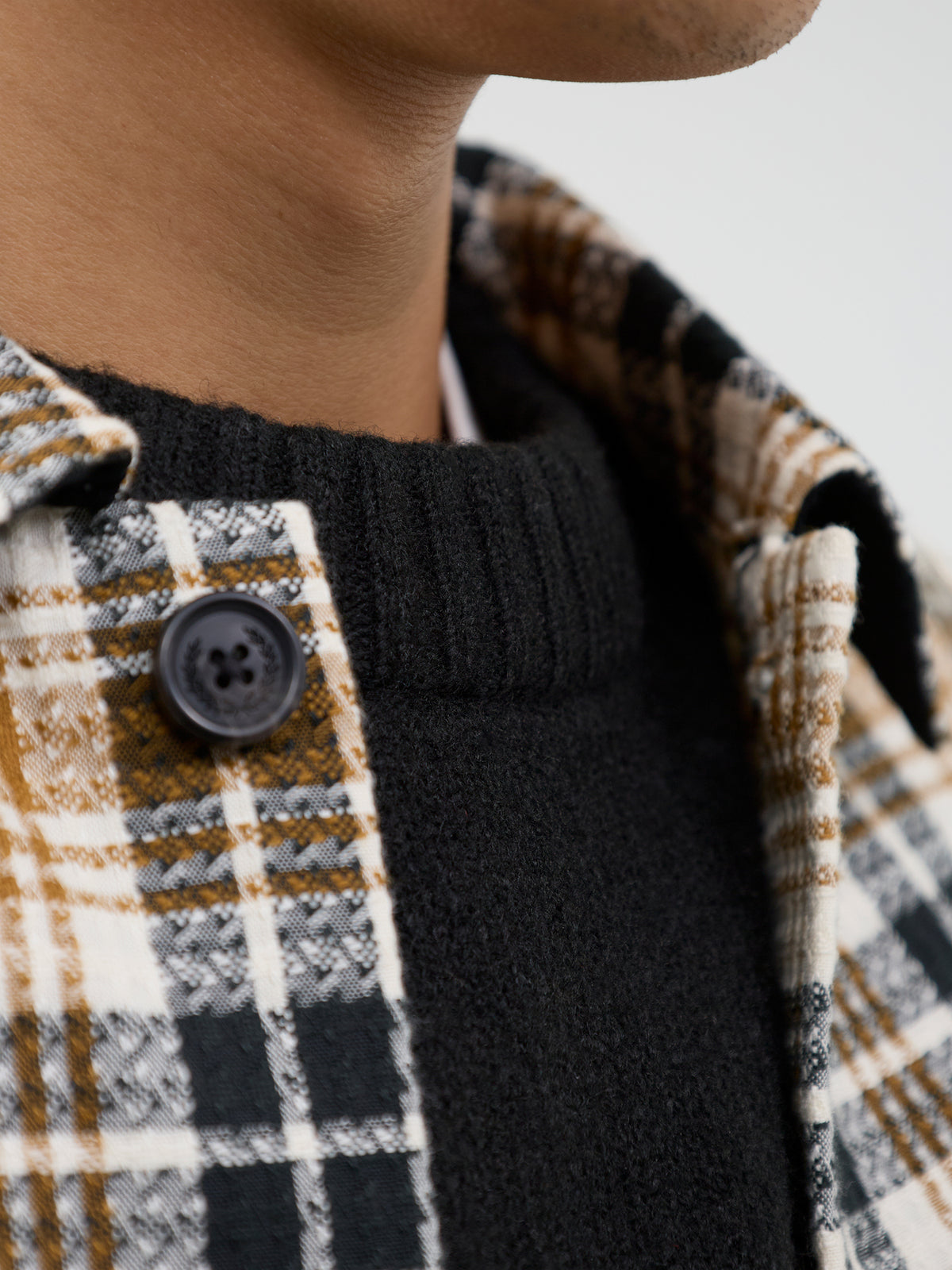 Ollie Knitted Crew Neck Jumper - Black
