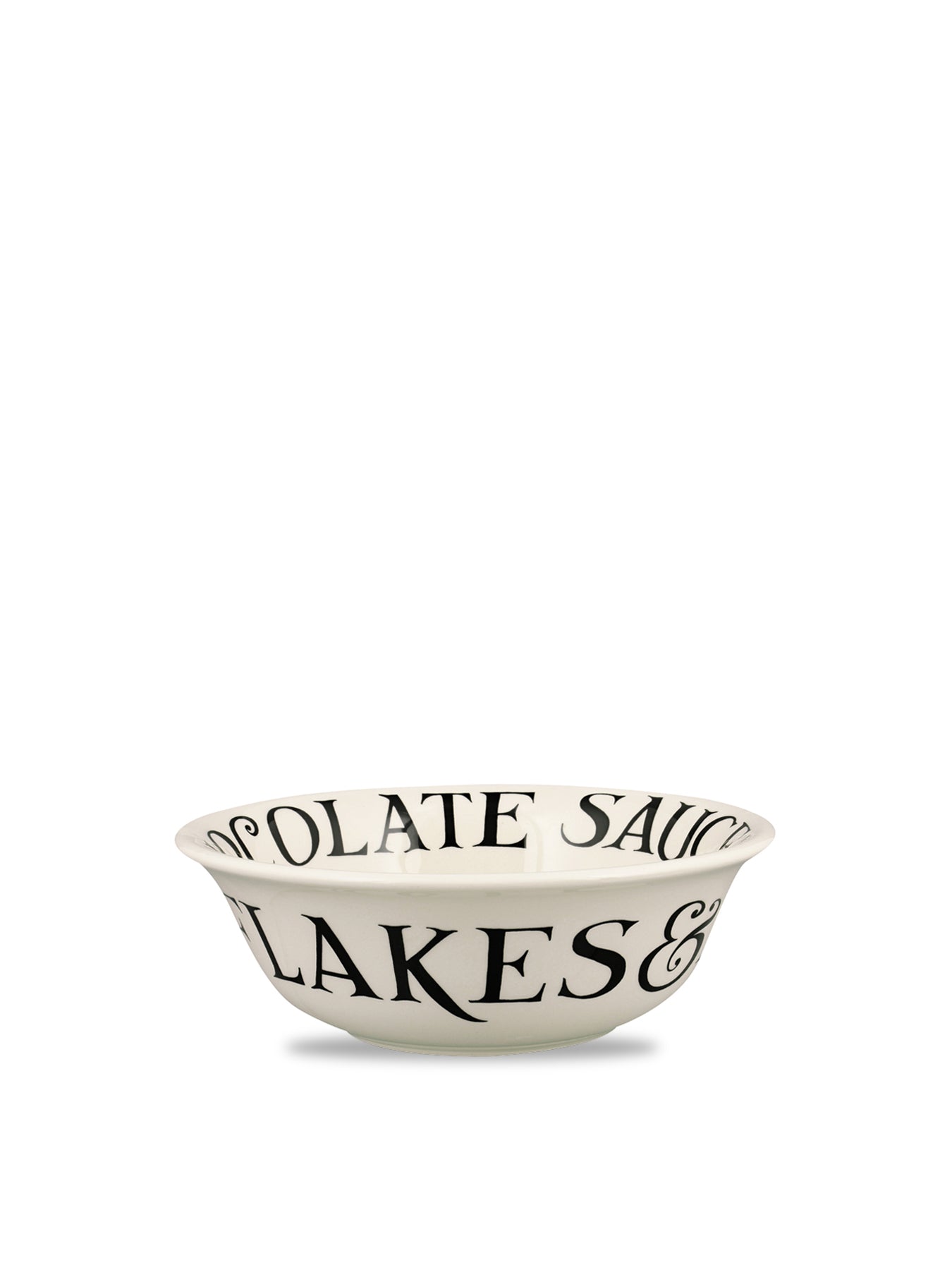 Black Toast Cereal Bowl
