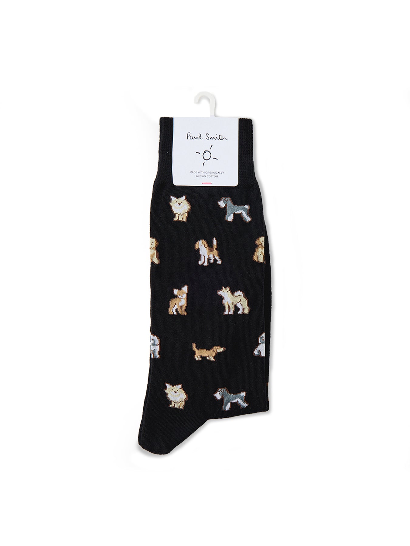 Kyoto Dog Crew Socks Black