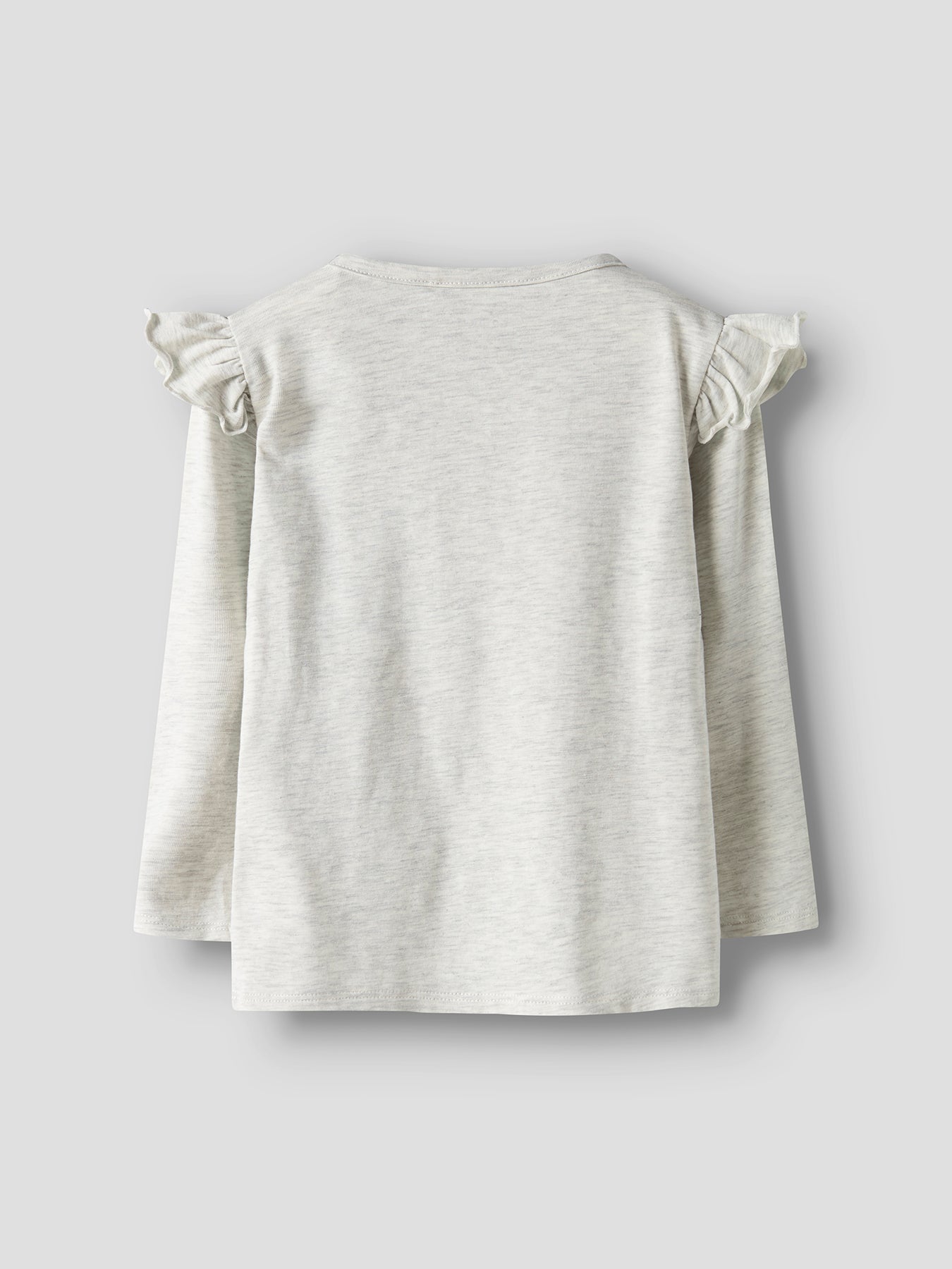 Baby Long Sleeve Top White Melange