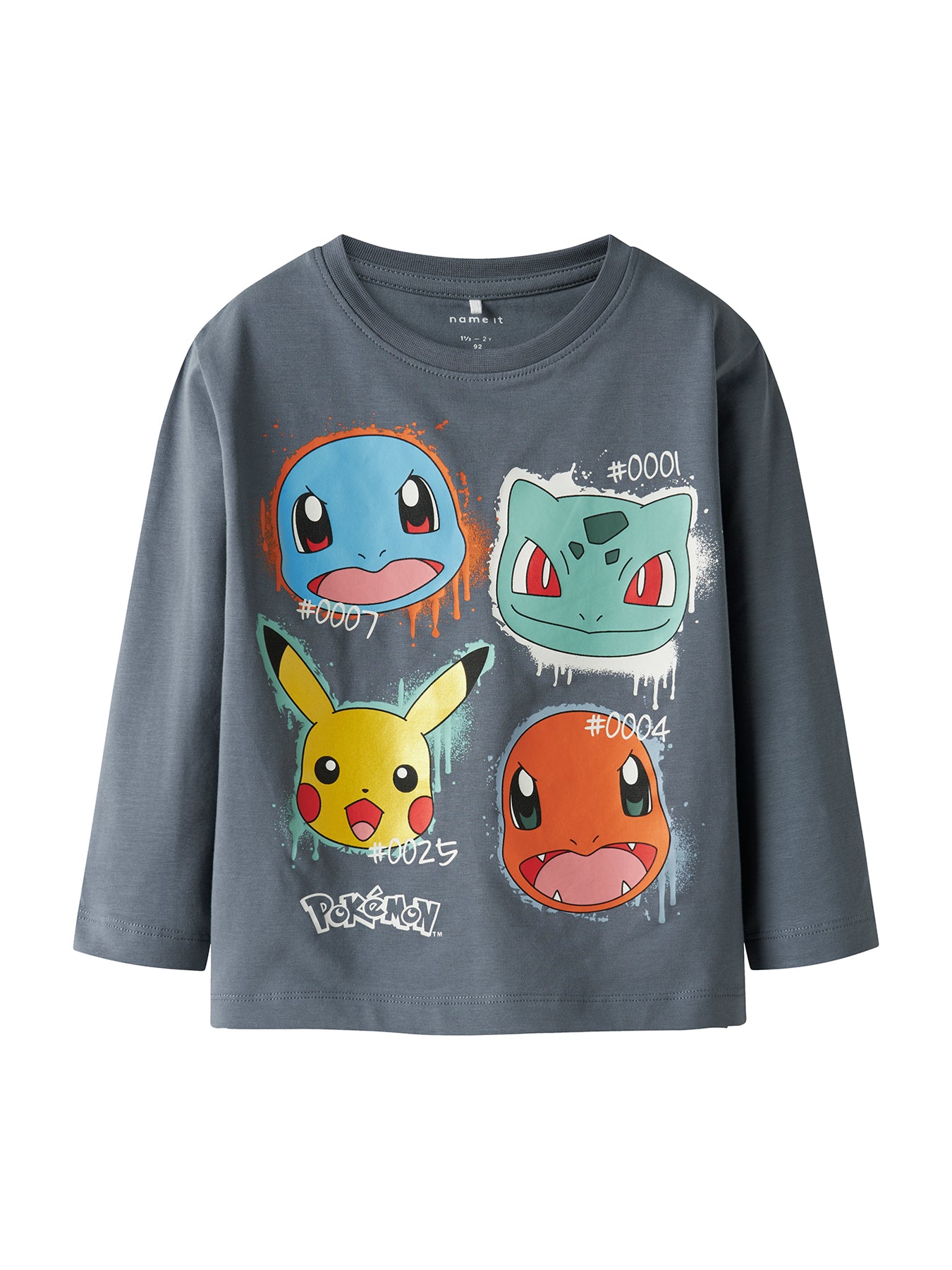 Kids' Pokémon Long Sleeve Top Grey