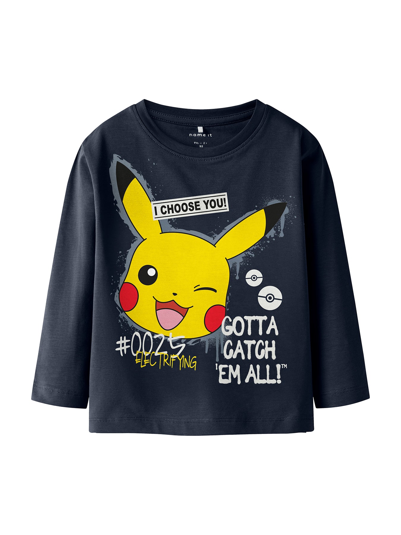 Kids' Pokémon Long Sleeve Top Grey