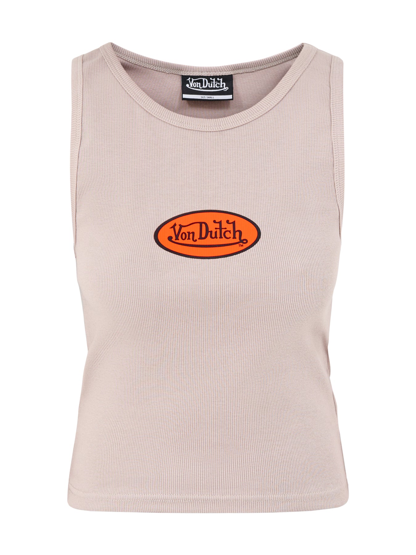 Rib Vest Top Khaki