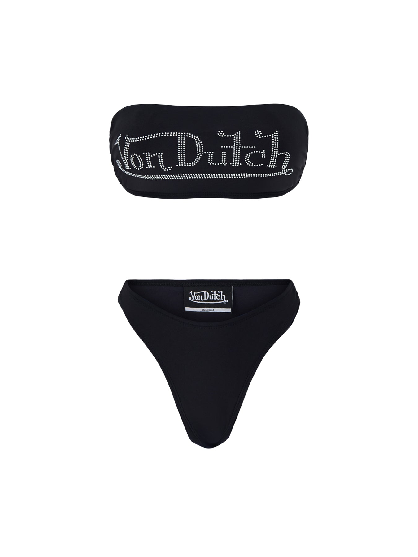 Bandeau Bikini Set Black