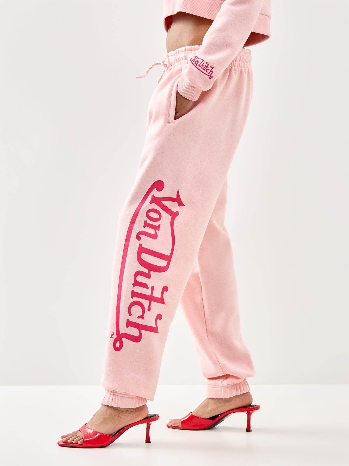 Pink Cuff Jogger Pink