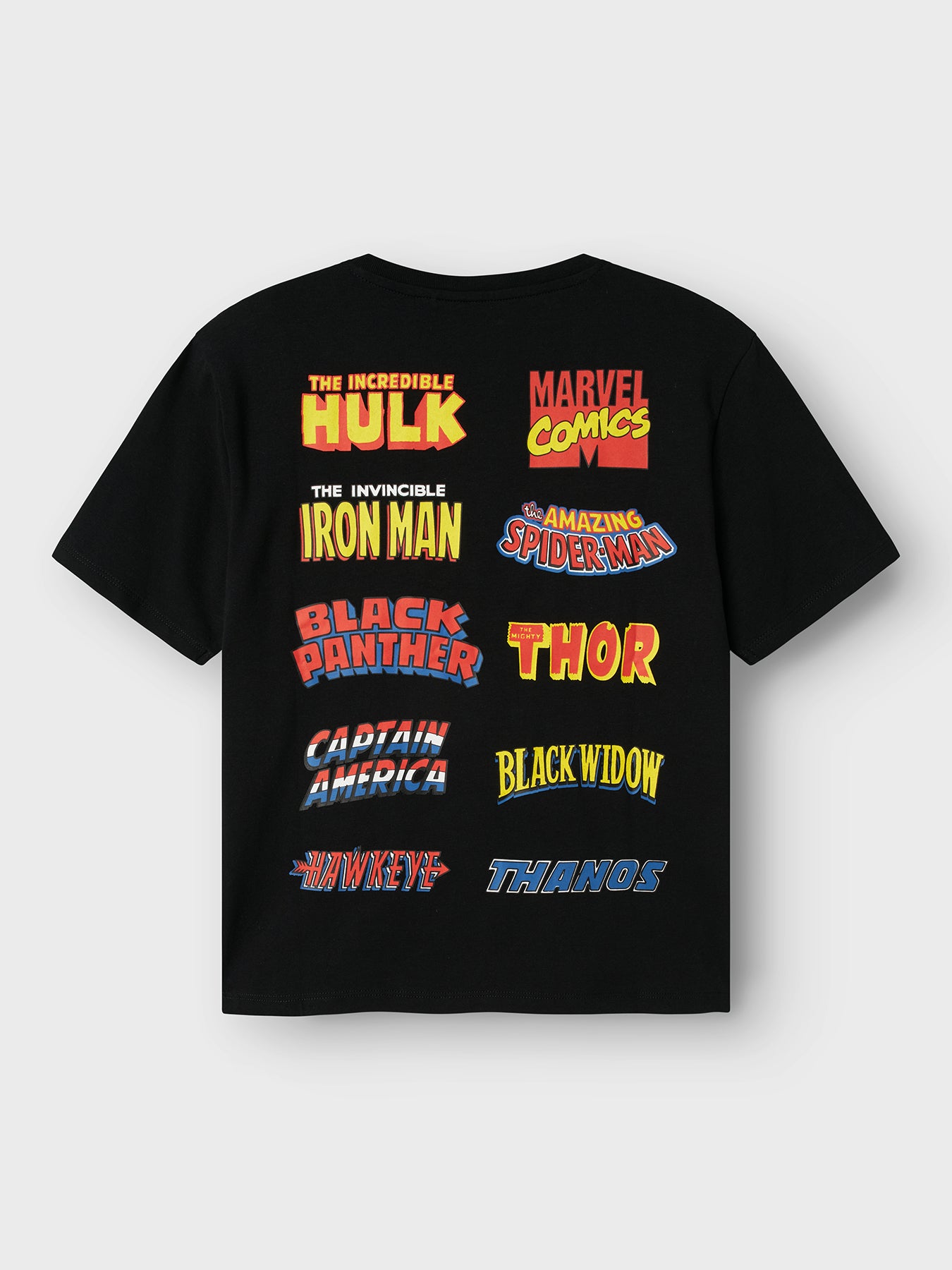 Kids’ Marvel Graphic T-Shirt Black