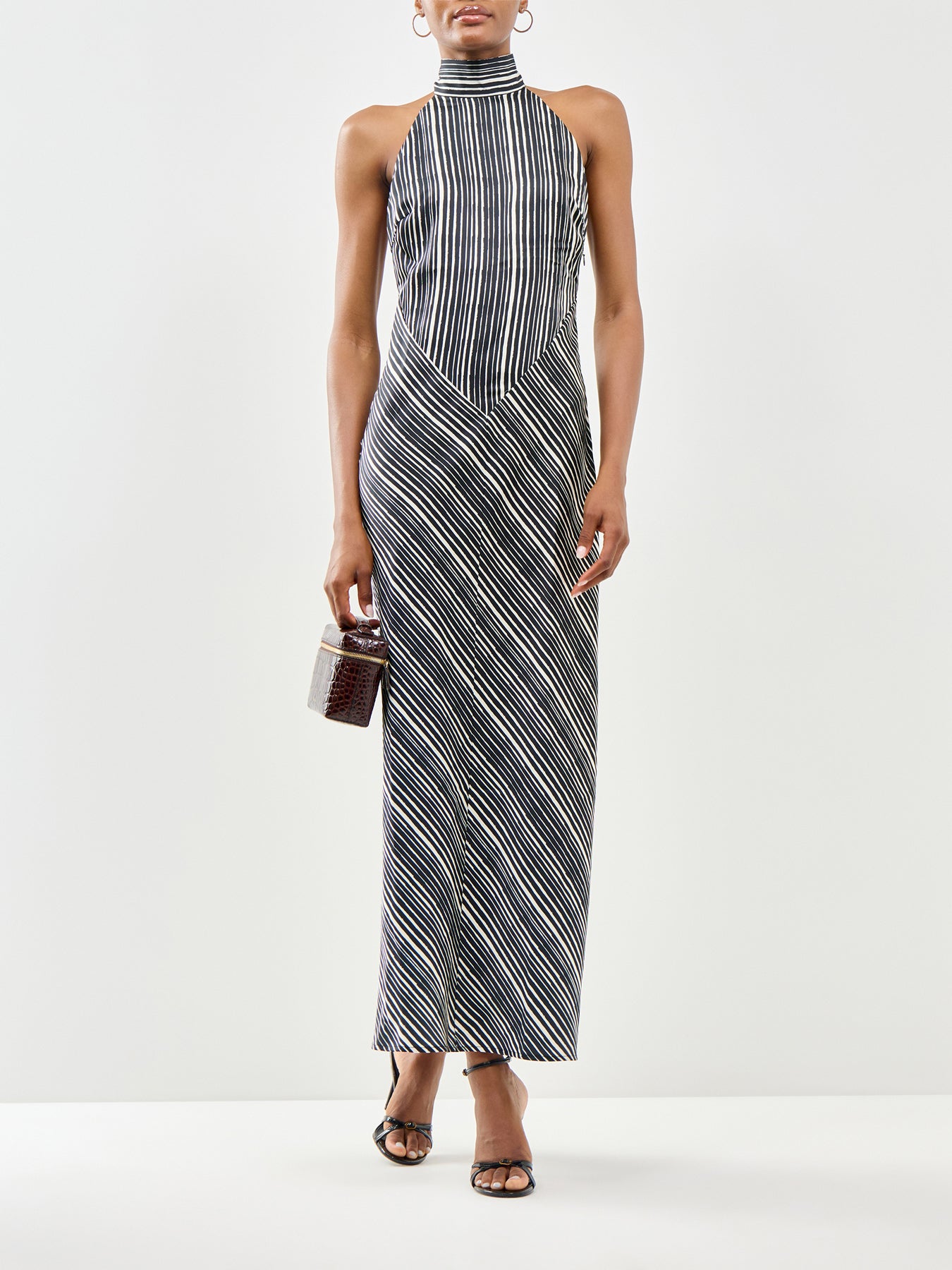 Jemima Cowl Neck Maxi Dress Black