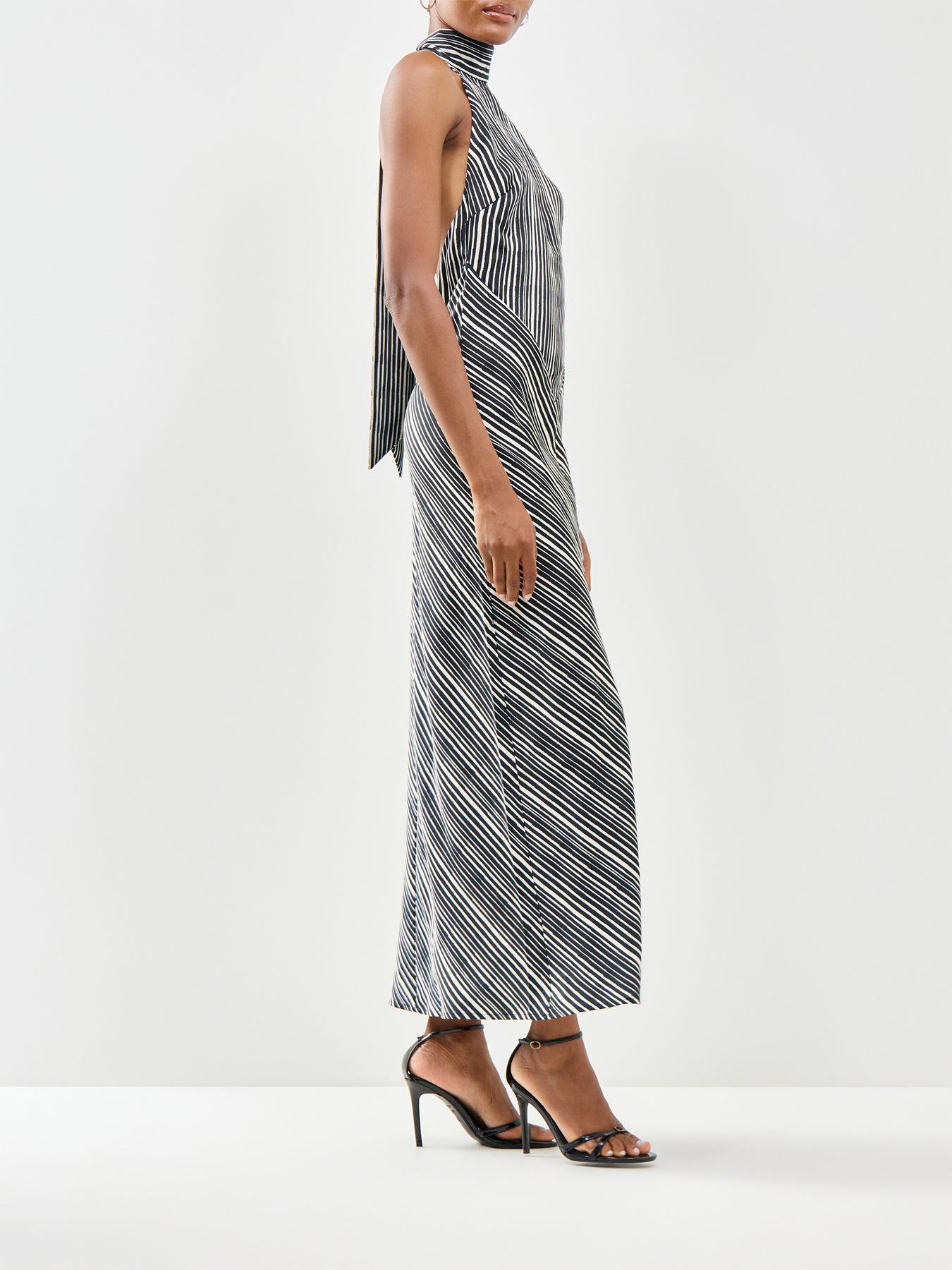 Jemima Cowl Neck Maxi Dress Black