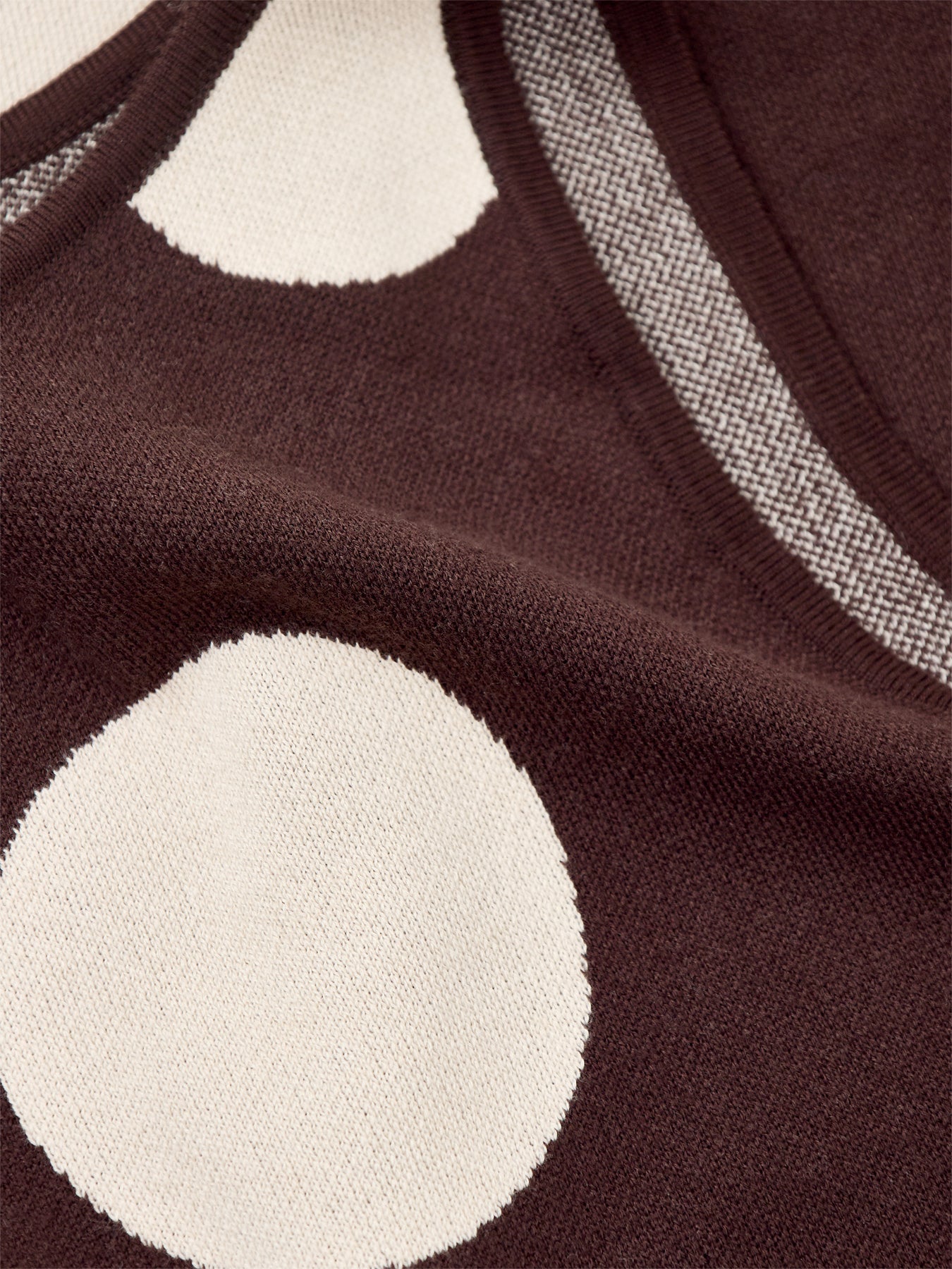 Sarover Polka Dot Maxi Slip Dress Brown