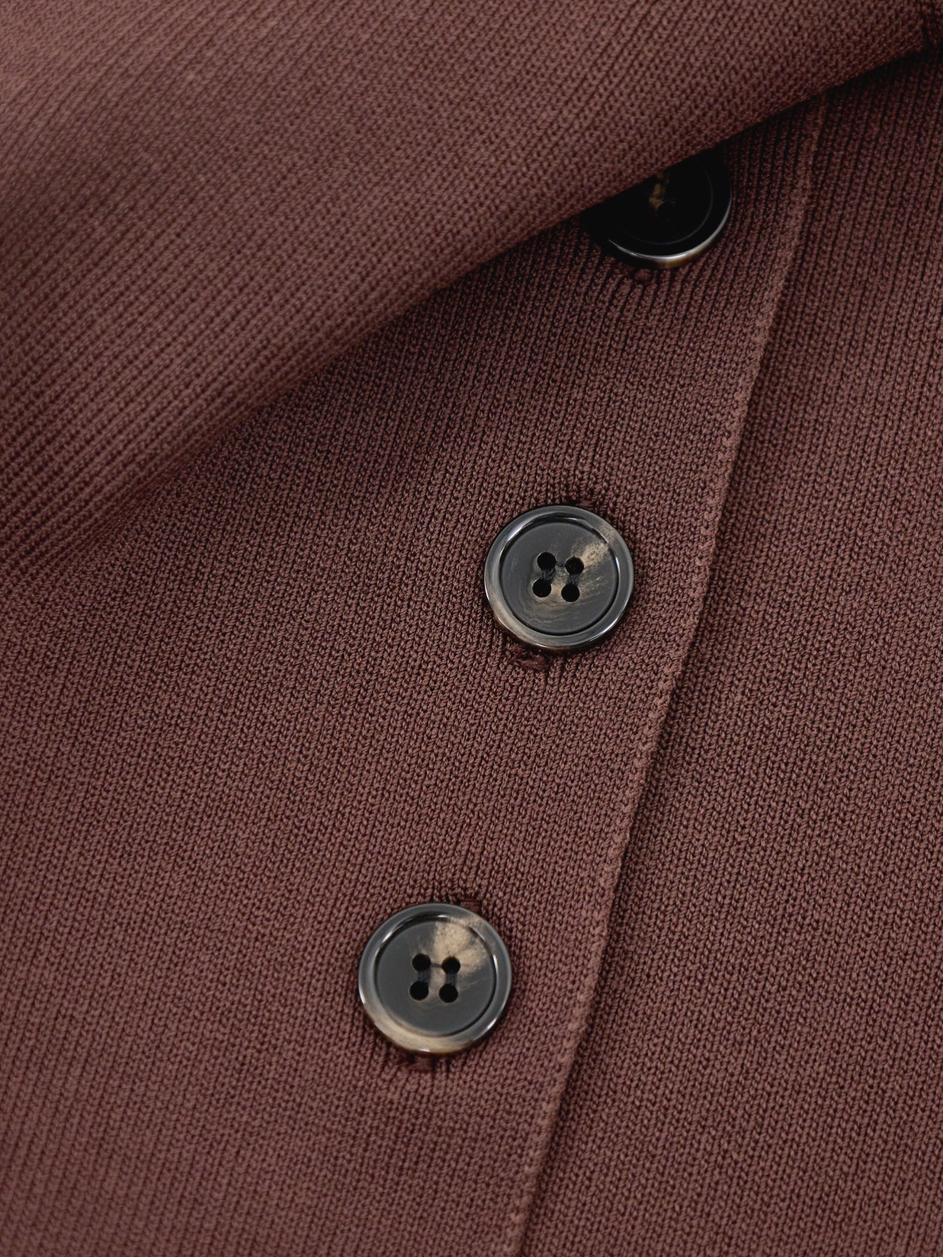 Lilah Longline Knit Short Sleeve Cardigan Brown