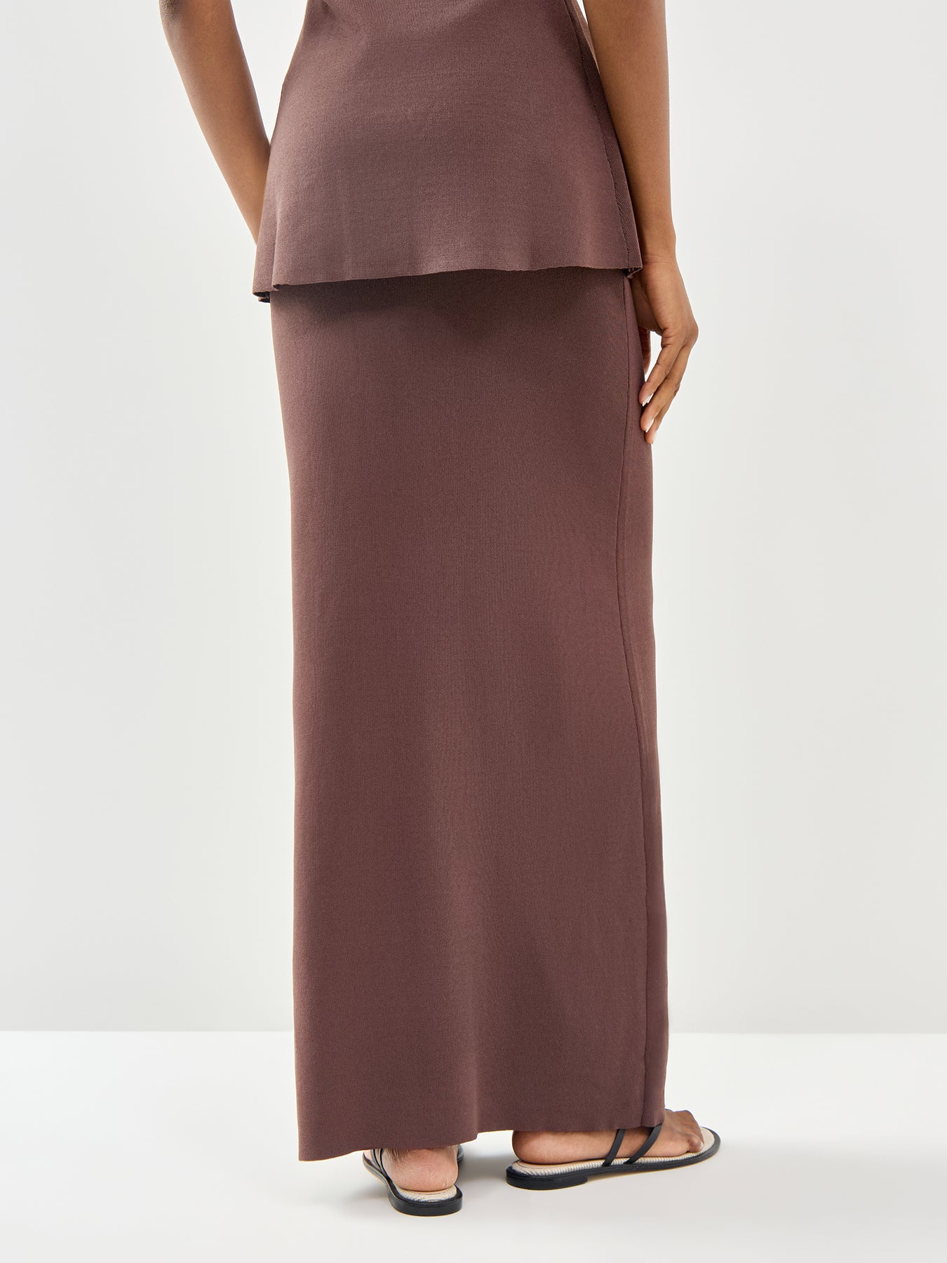 Lilah Maxi Skirt Brown