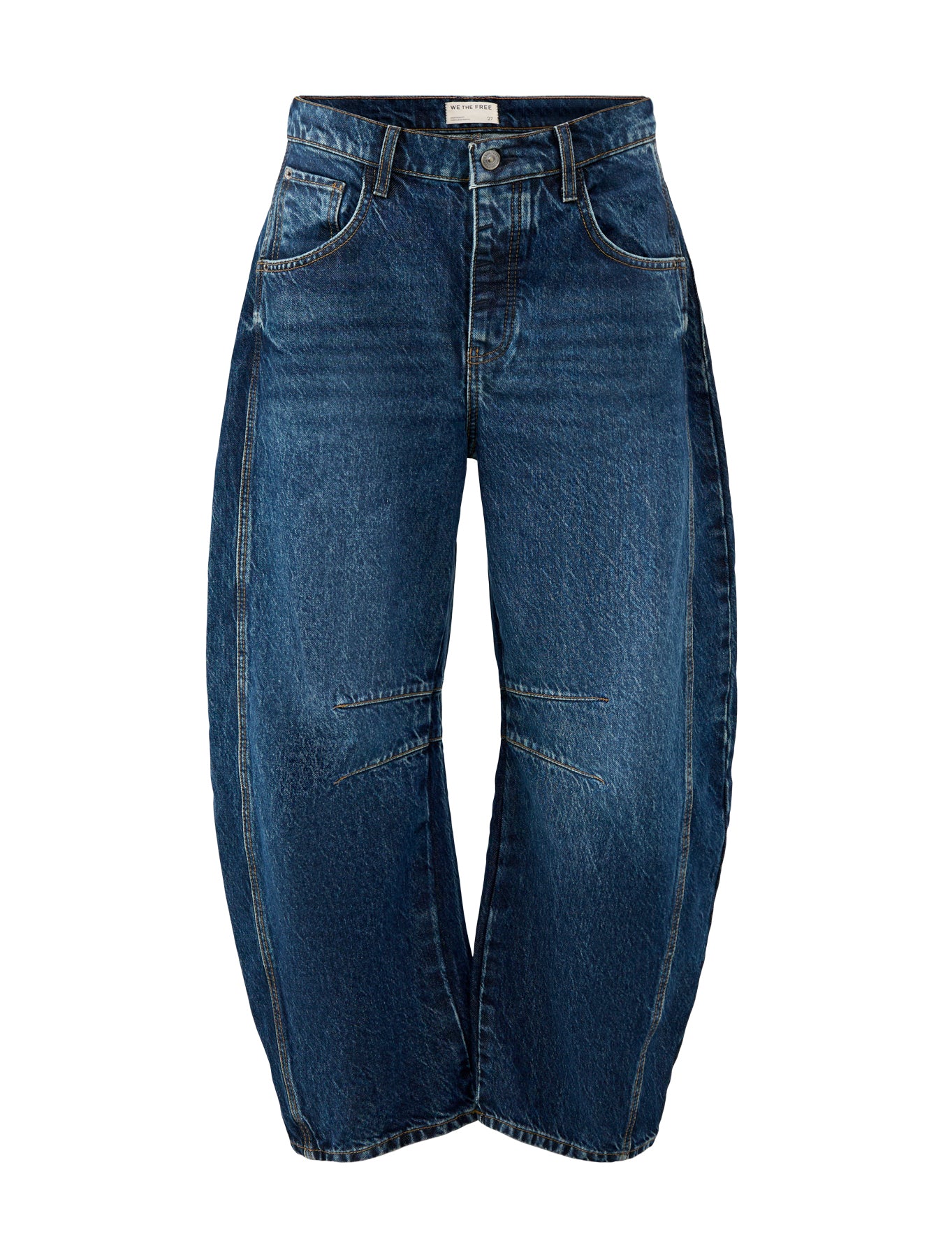 Good Luck Mid Rise Barrel Jeans