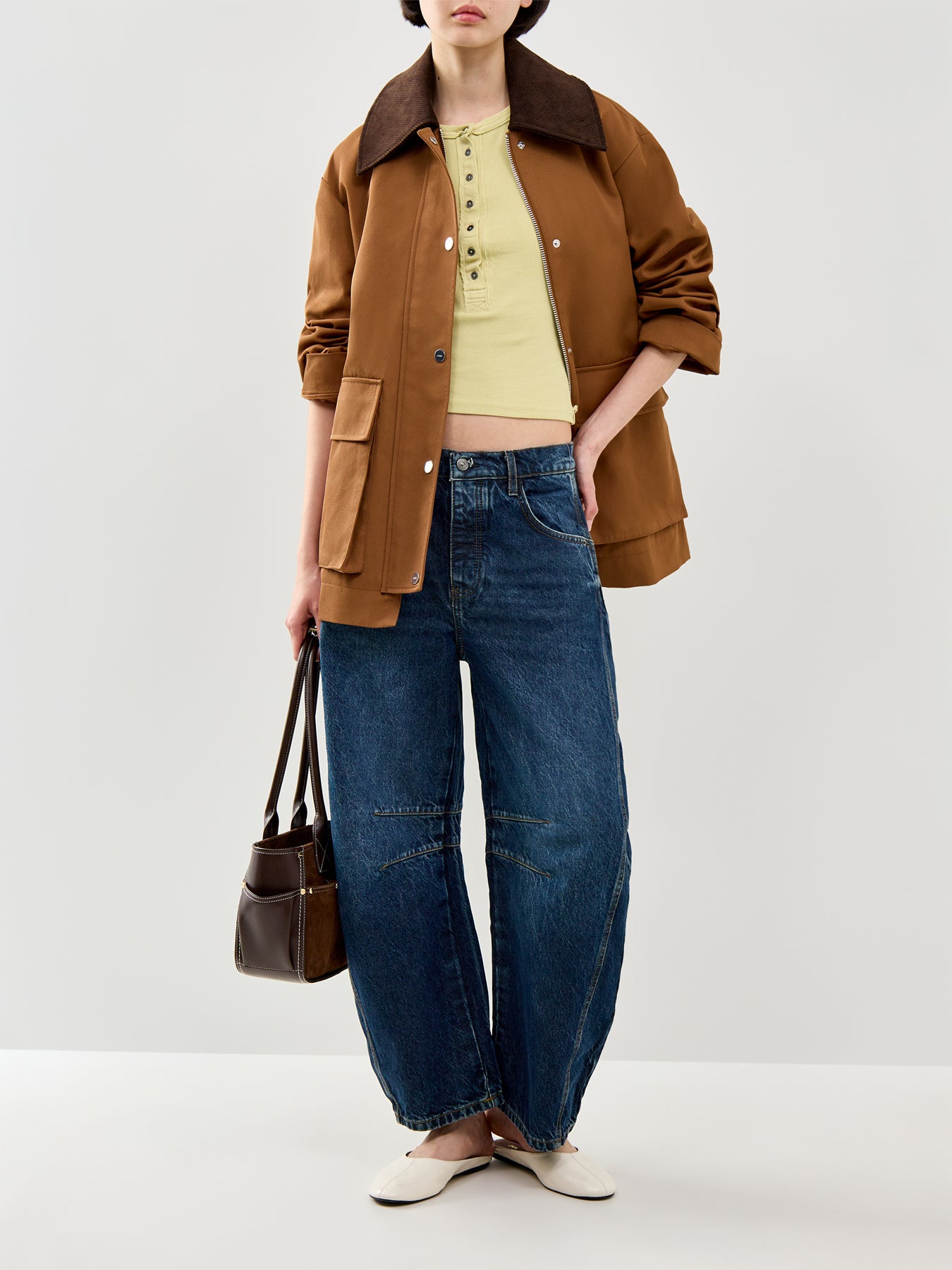 Good Luck Mid Rise Barrel Jeans