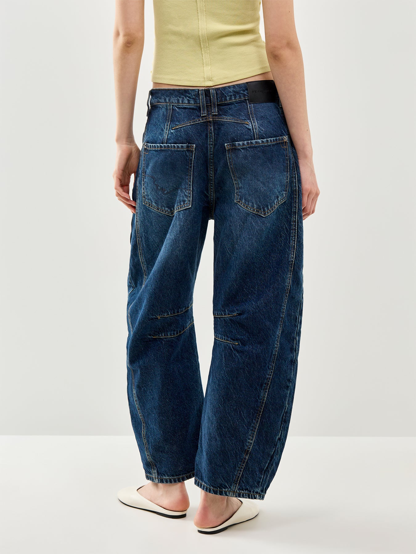 Good Luck Mid Rise Barrel Jeans