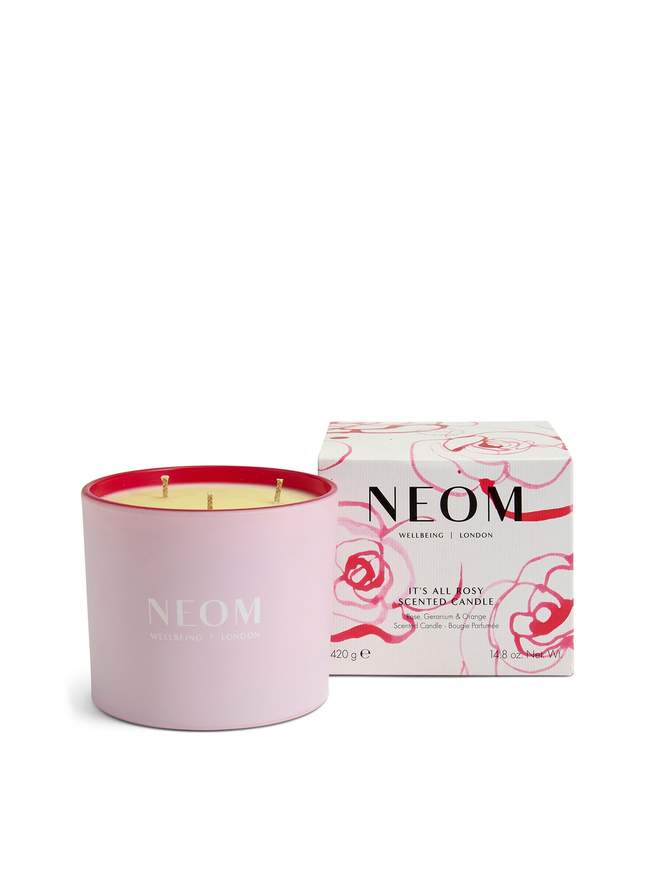 NEOM It’s All Rosy 3 Wick Candle