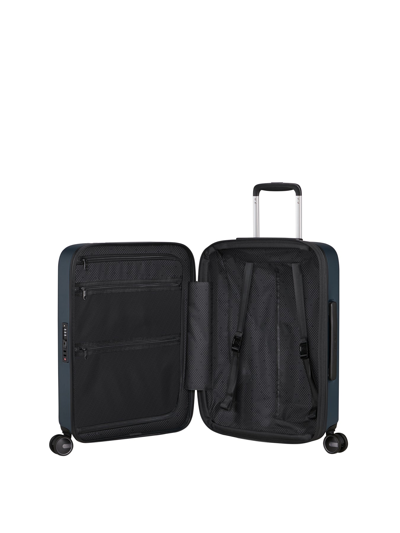 Fyrm Cabin Expandable Spinner Suitcase 55cm Blue