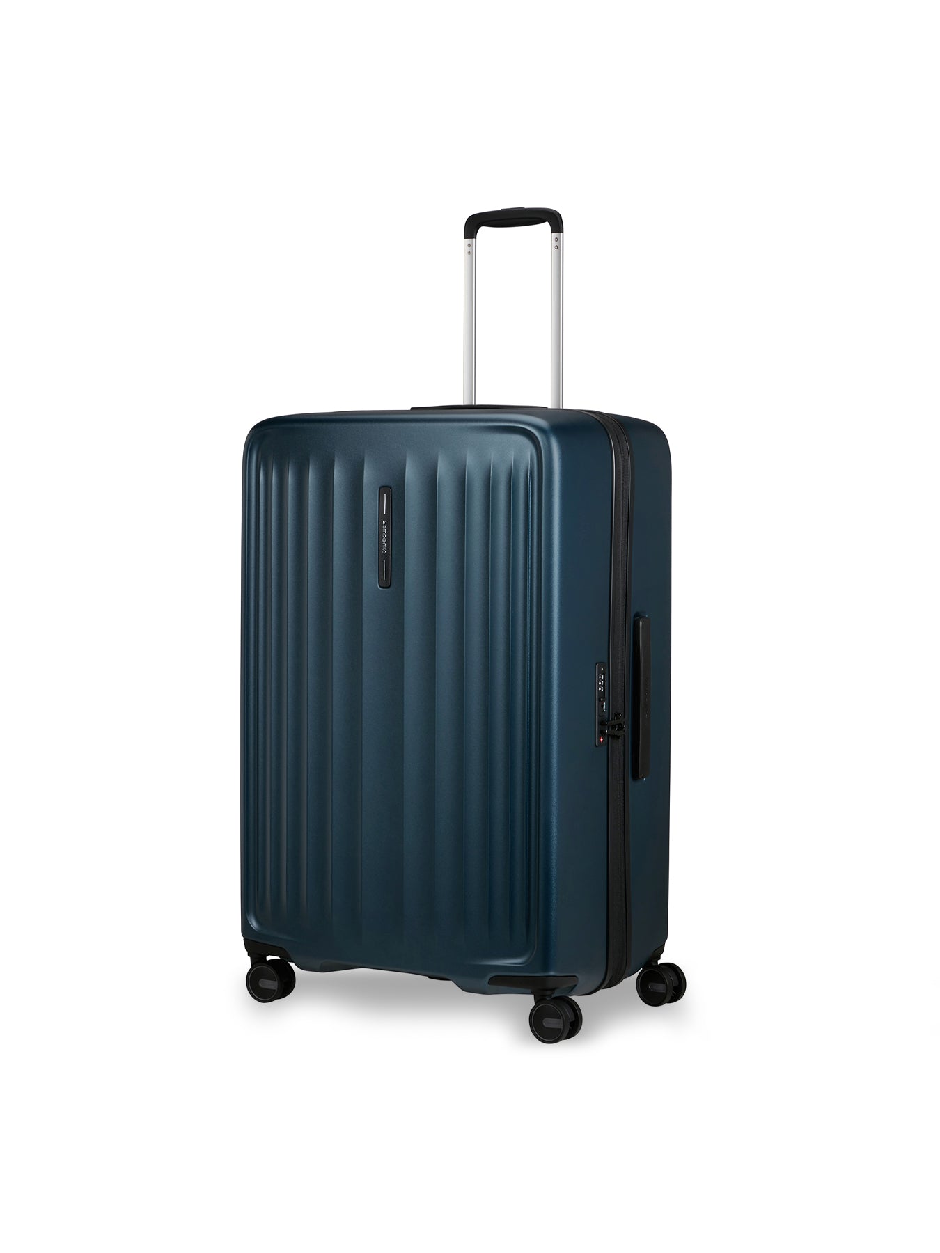 Fyrm Large Expandable Spinner Suitcase 77cm Blue